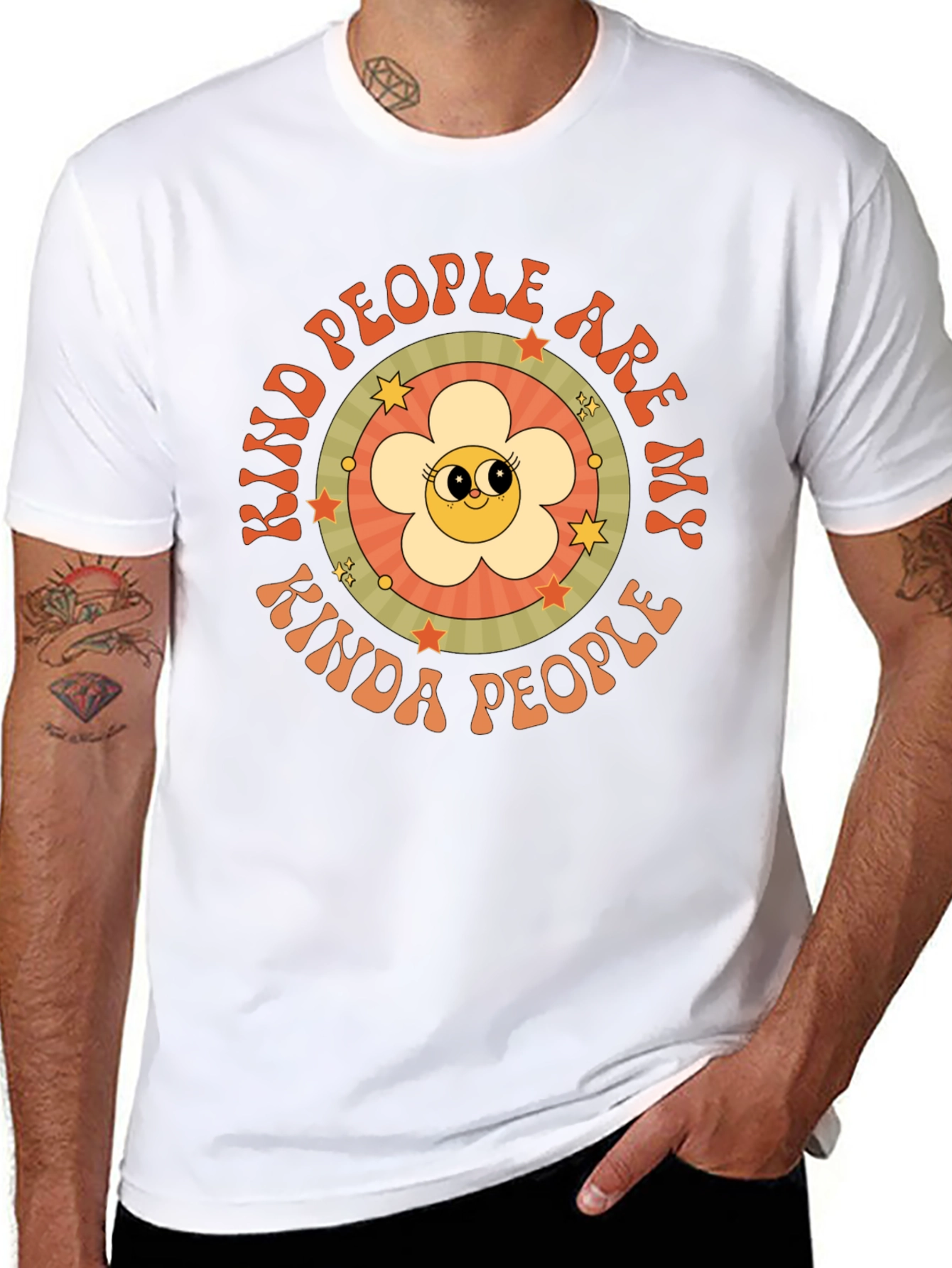 Kind People Graphic Tee - Retro Style