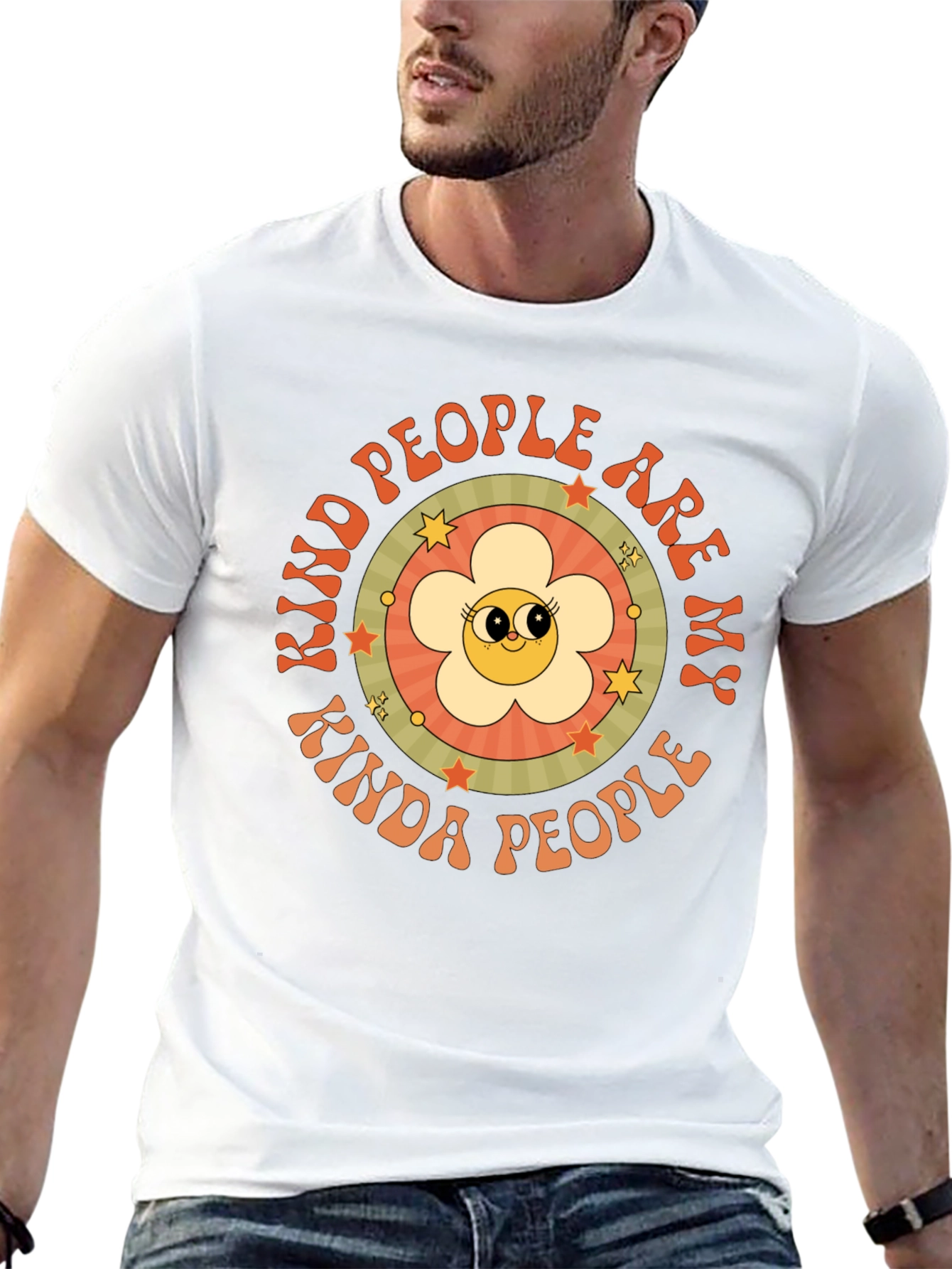 Kind People Graphic Tee - Retro Style