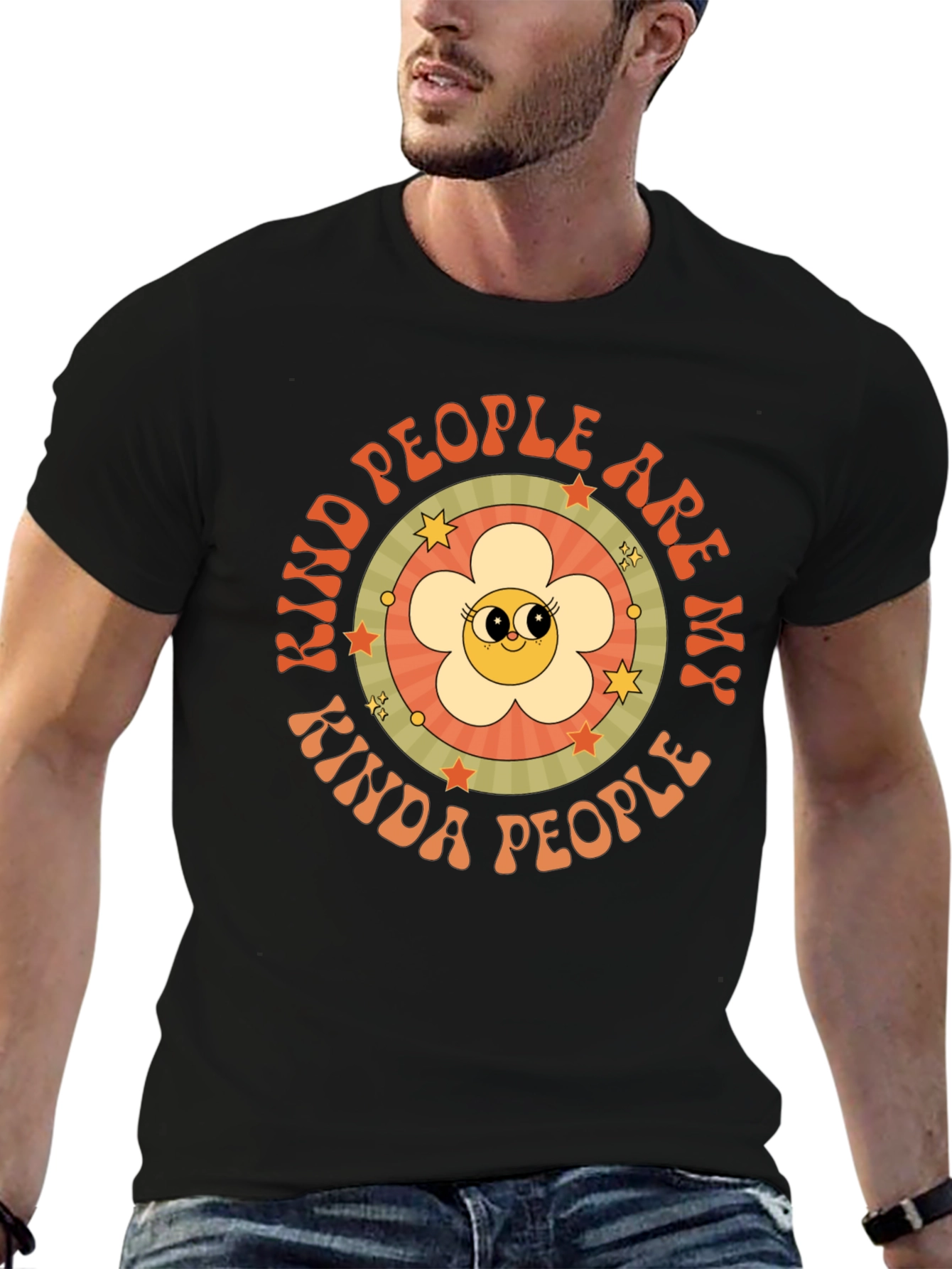 Kind People Graphic Tee - Retro Style
