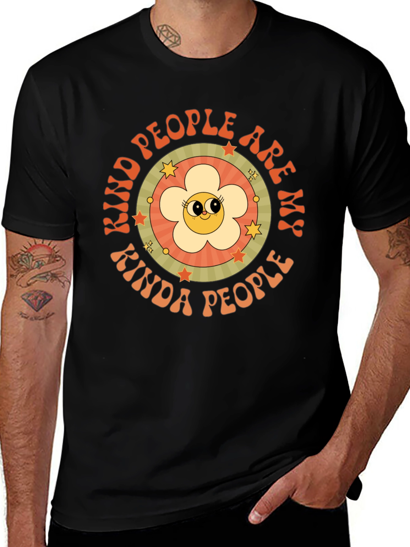 Kind People Graphic Tee - Retro Style