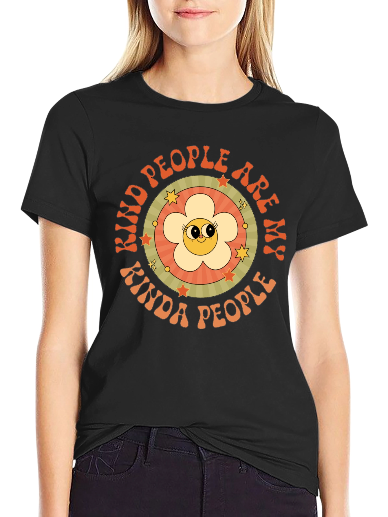 Kind People Graphic Tee - Retro Style