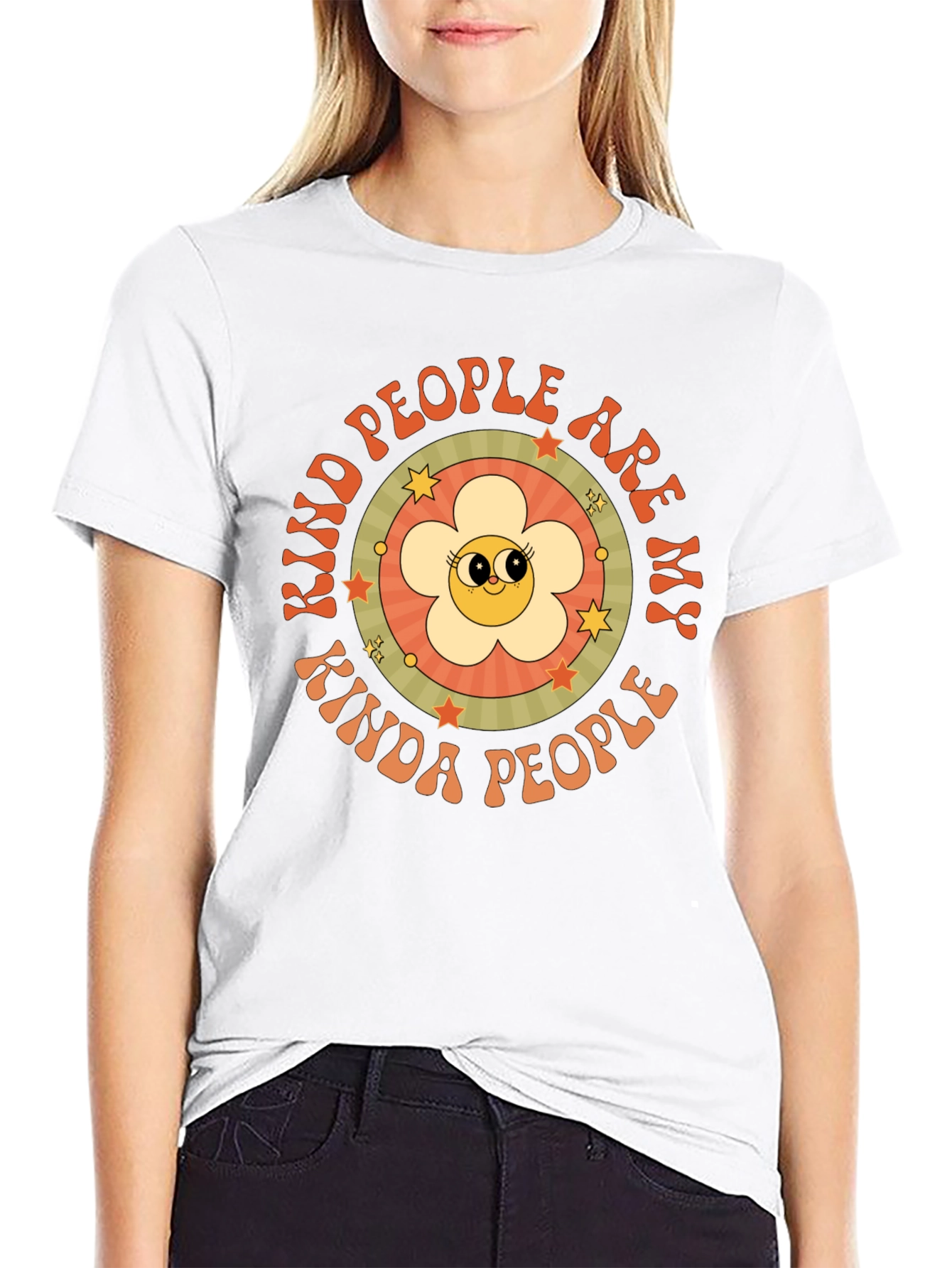 Kind People Graphic Tee - Retro Style