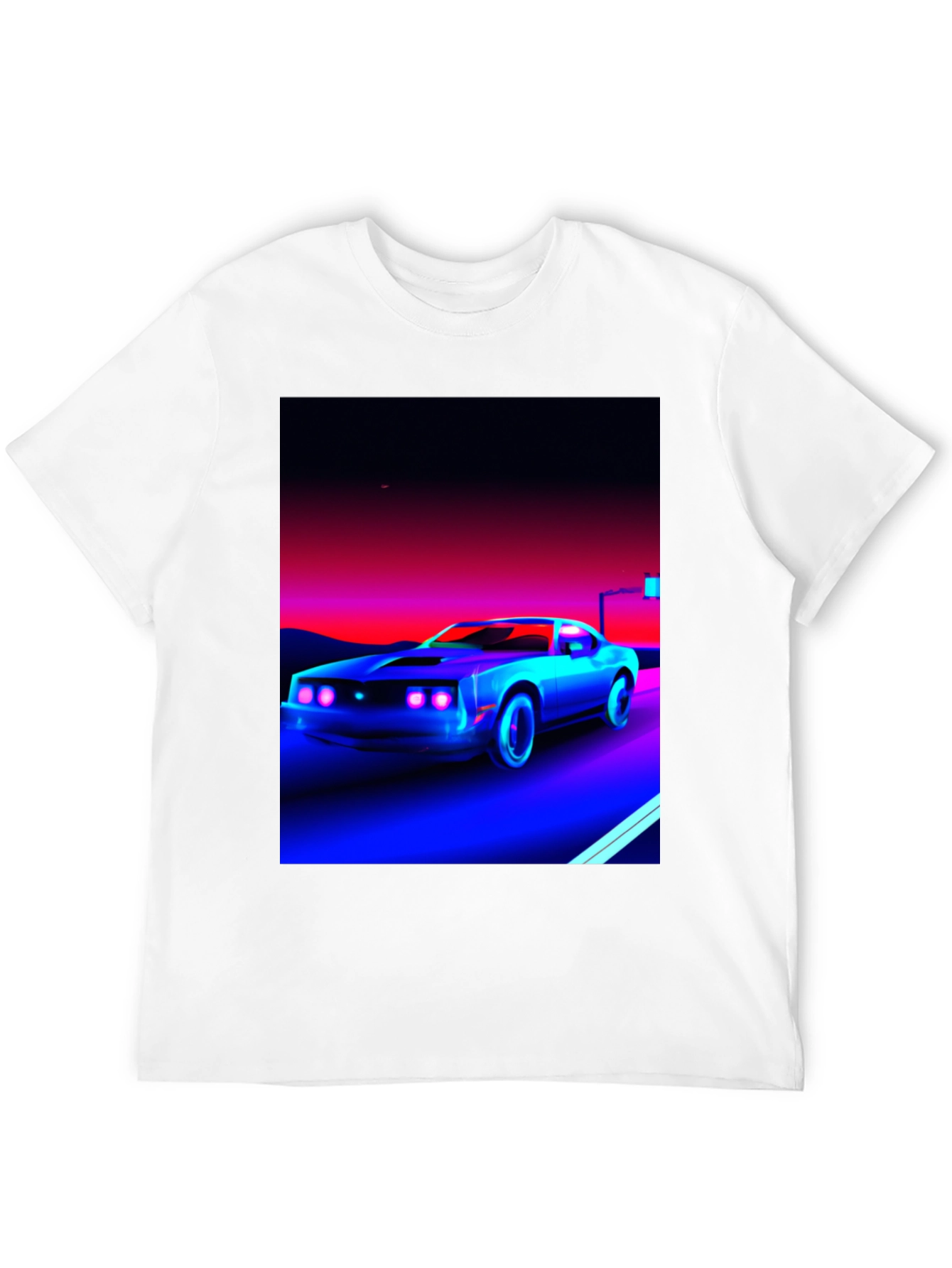 Retro Car Graphic Tee - Black