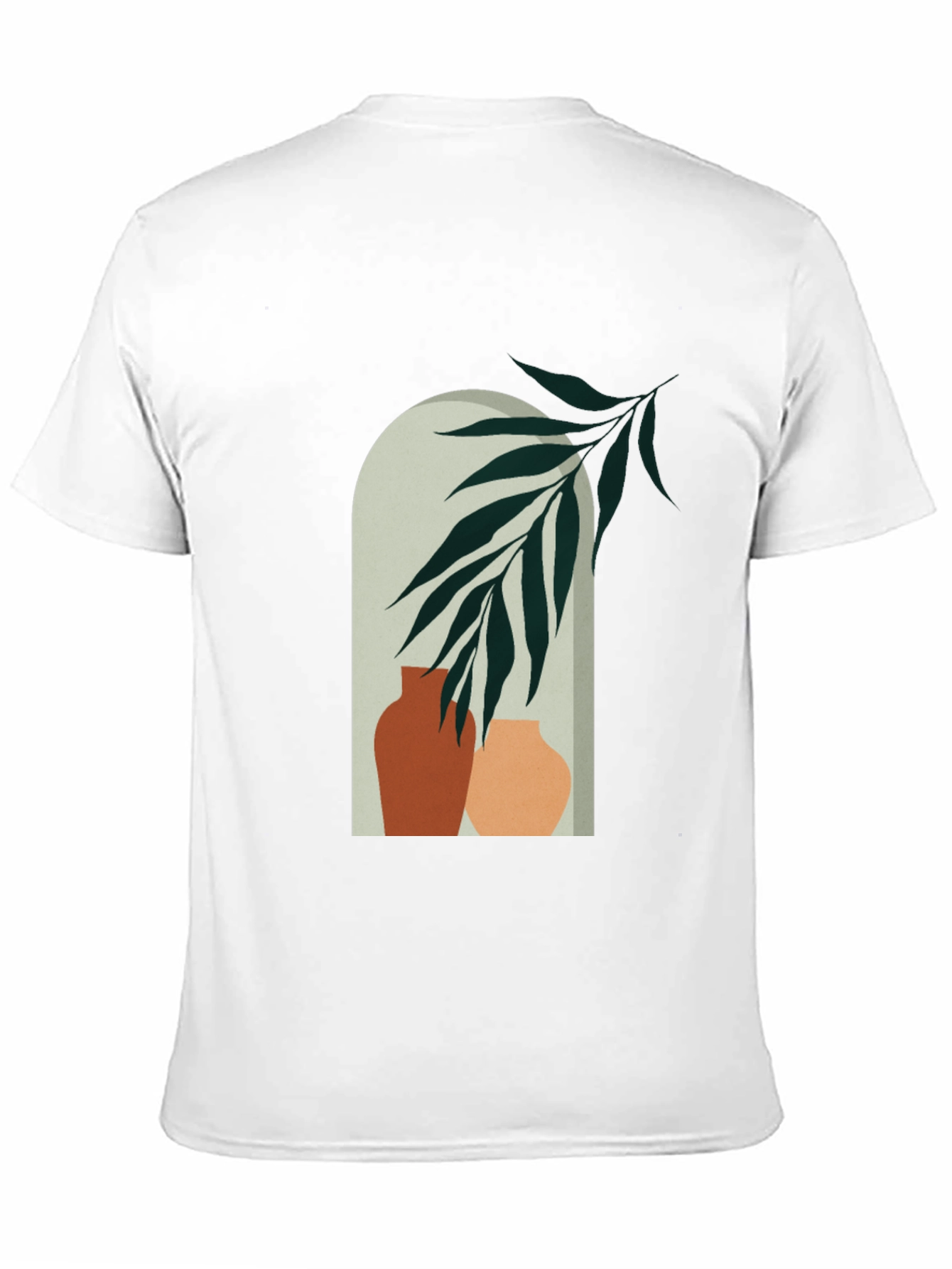 Vase Art Graphic Tee - Modern Casual Style