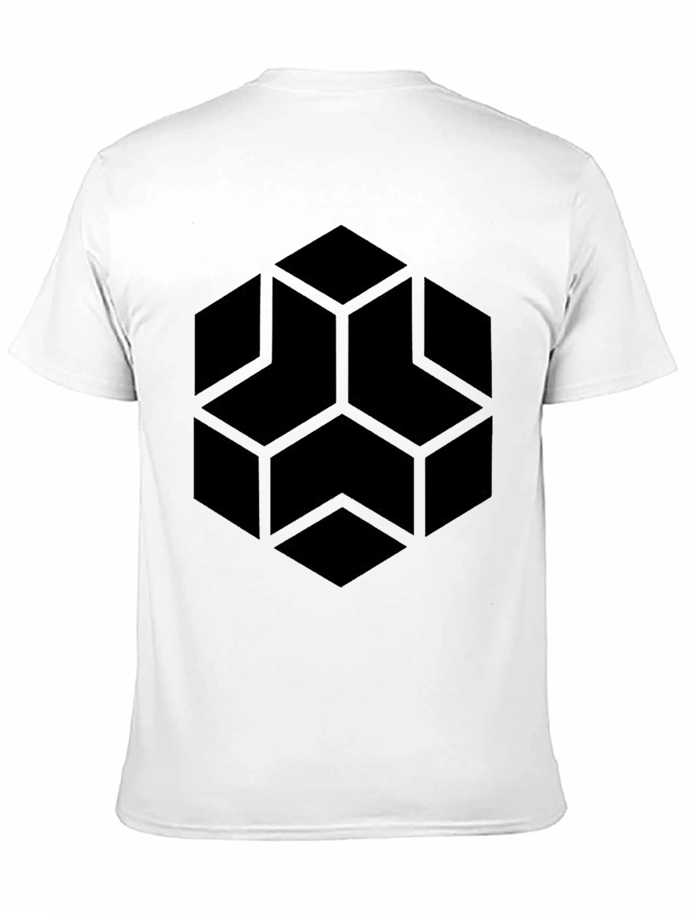 Geometric Cube T-Shirt - Modern Minimalist Design