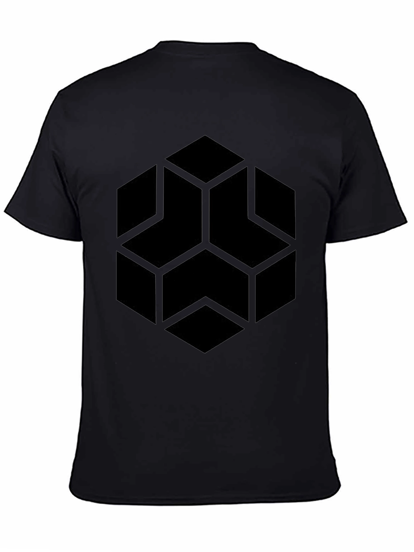 Geometric Cube T-Shirt - Modern Minimalist Design