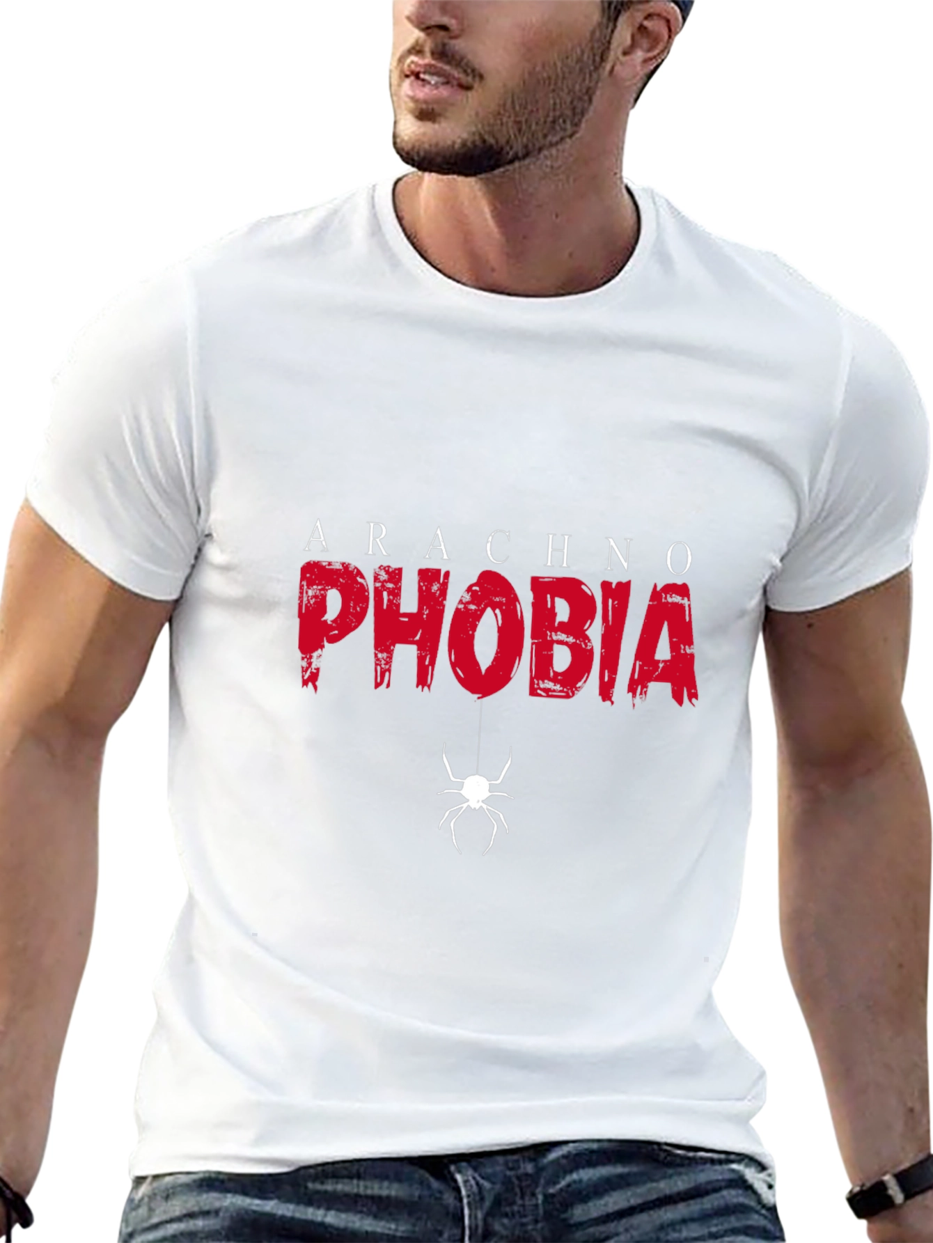 Arachnophobia Graphic Tee - Black Cotton T-Shirt