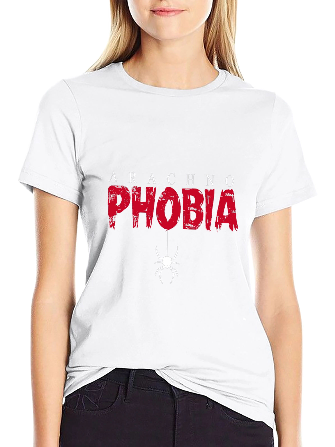 Arachnophobia Graphic Tee - Black Cotton T-Shirt