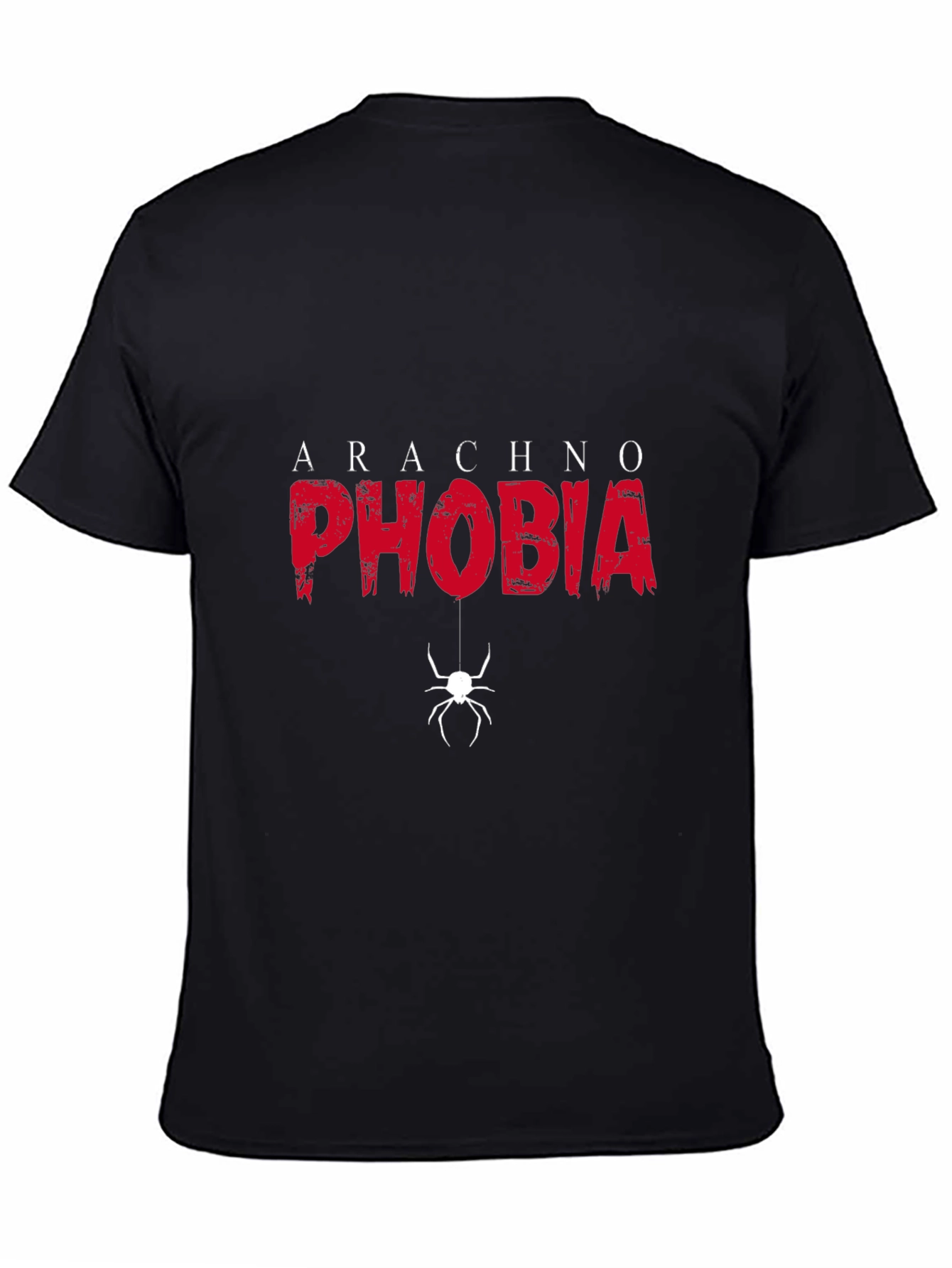 Arachnophobia Graphic Tee - Black Cotton T-Shirt