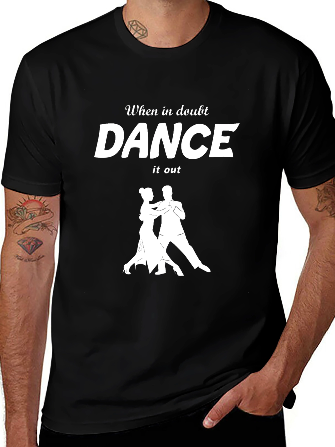 Dance It Out Graphic Tee - Black