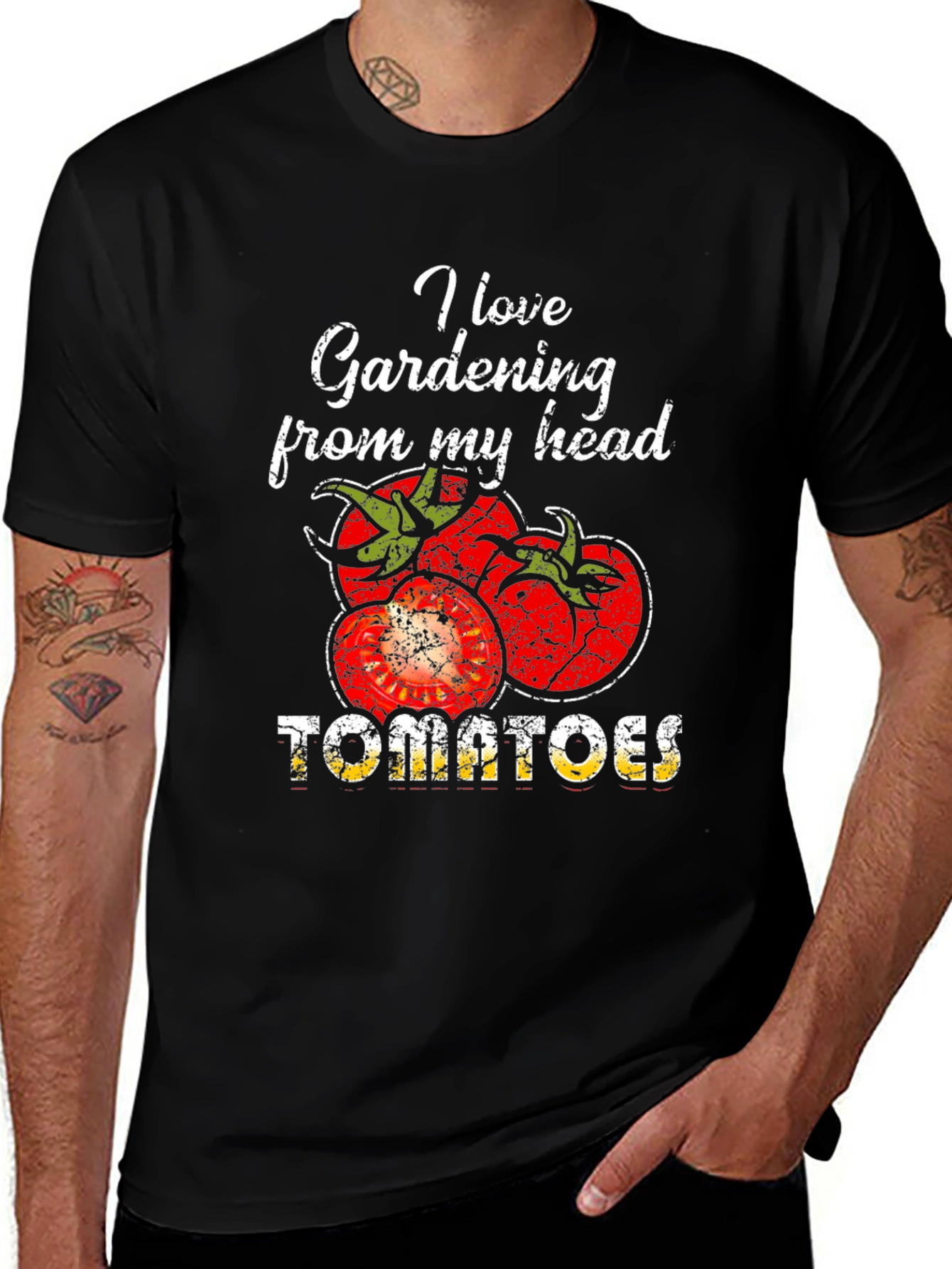 Gardening Tomato Graphic Tee - Love Gardening Shirt