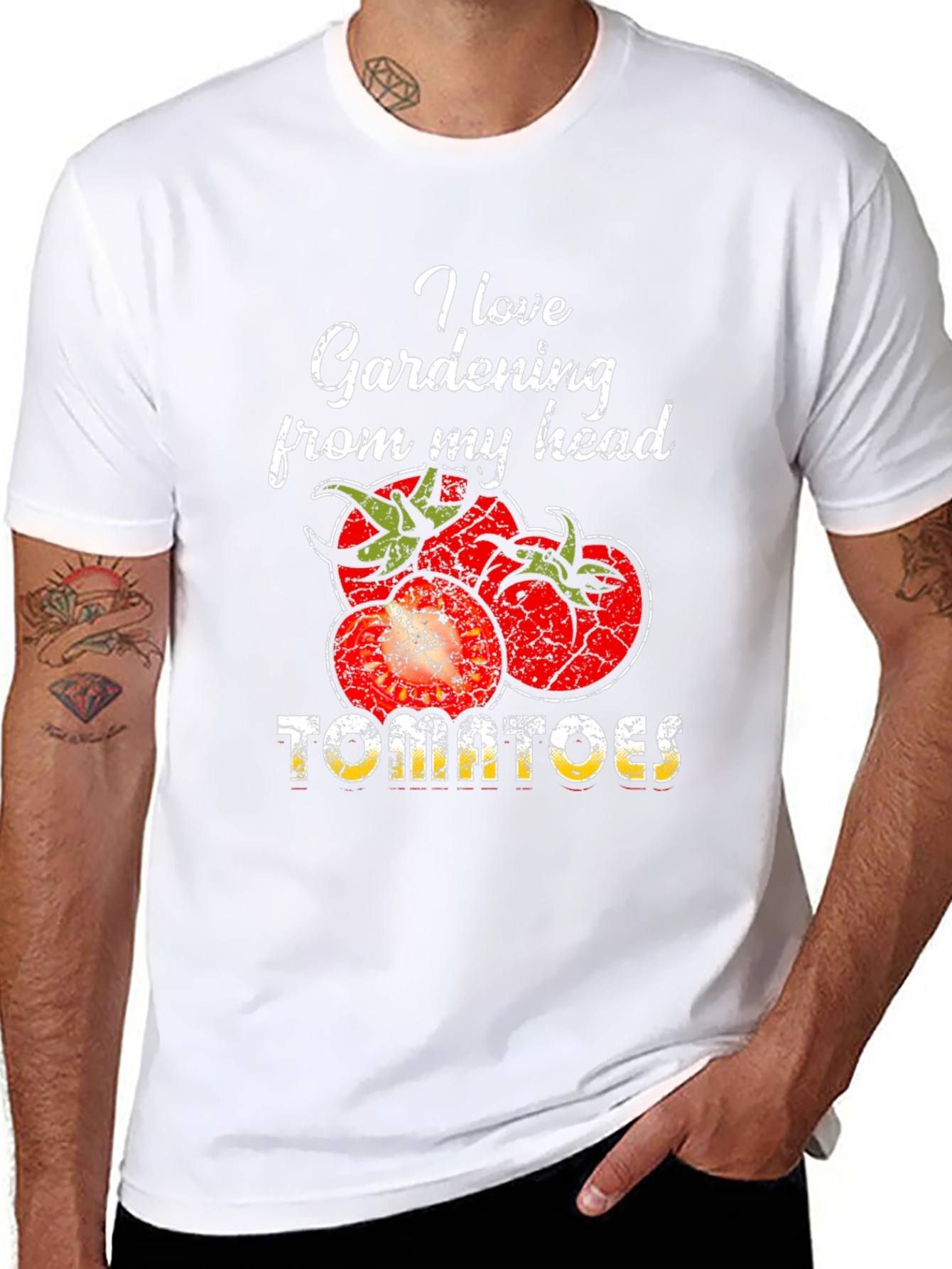 Gardening Tomato Graphic Tee - Love Gardening Shirt
