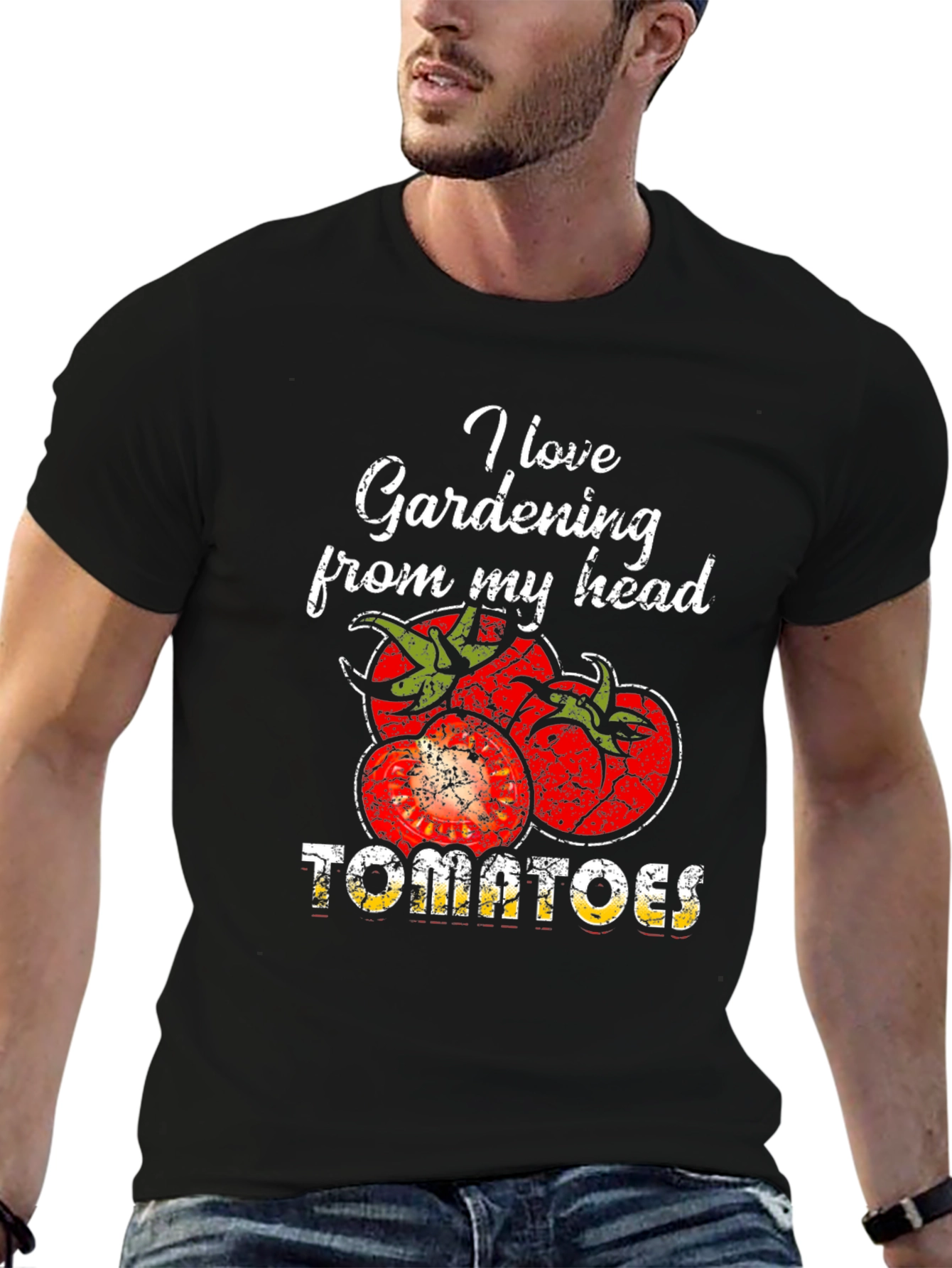 Gardening Tomato Graphic Tee - Love Gardening Shirt