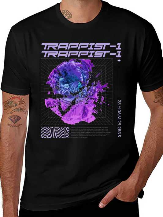 Trappist-1 Graphic Black T-Shirt