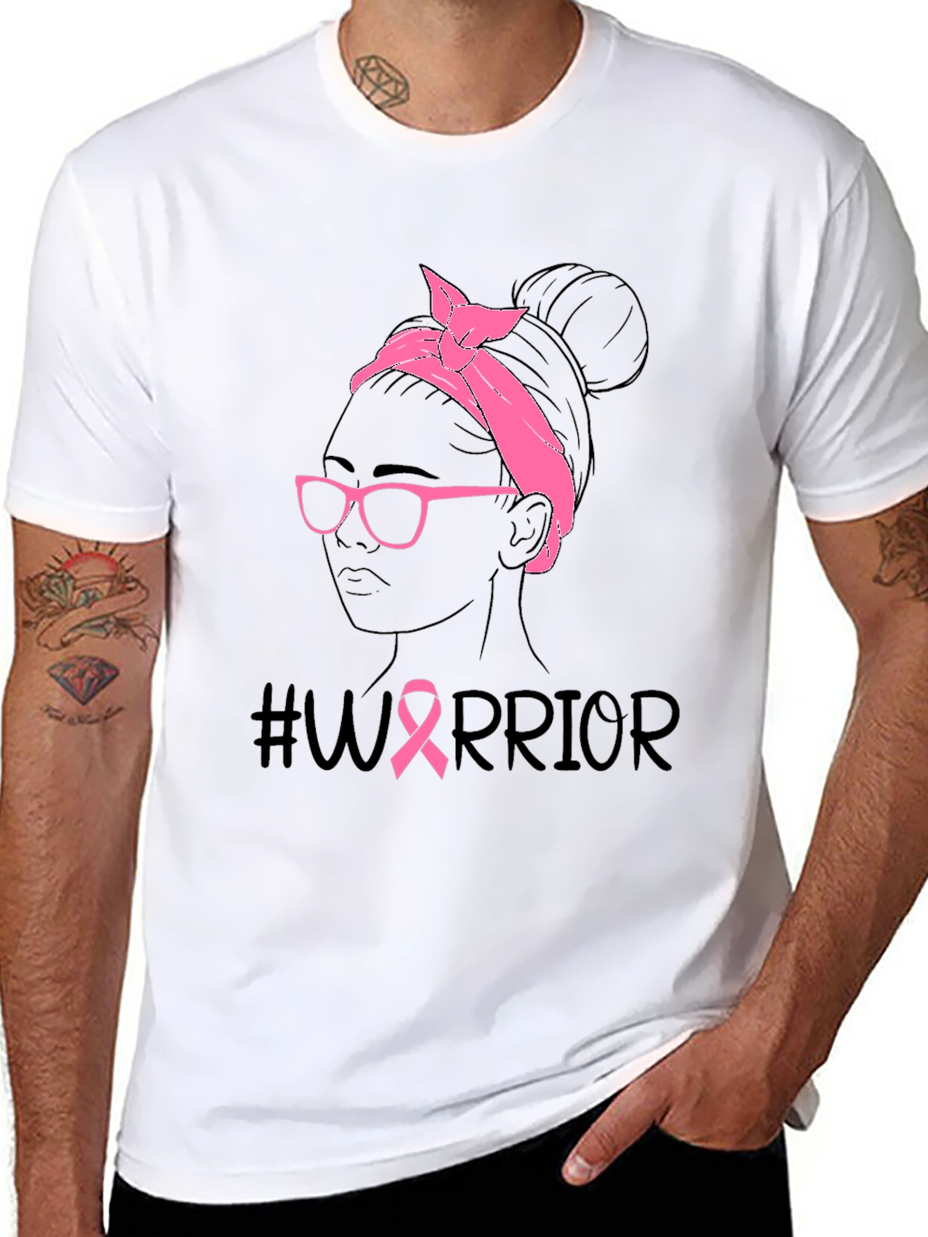 Warrior Breast Cancer Awareness T-Shirt
