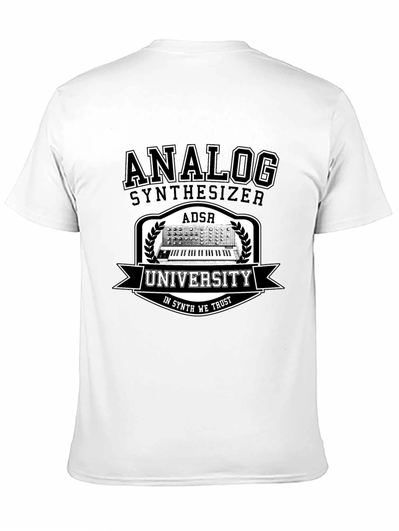 Analog Synthesizer University Black T-Shirt