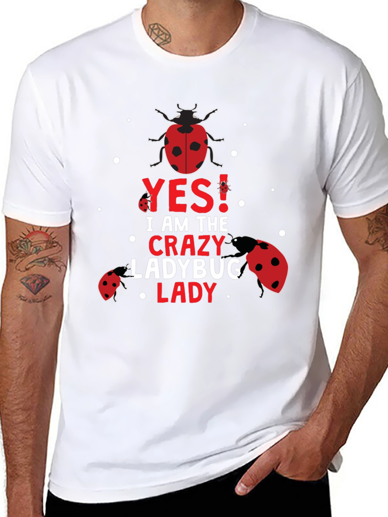 Crazy Ladybug Lady T-Shirt