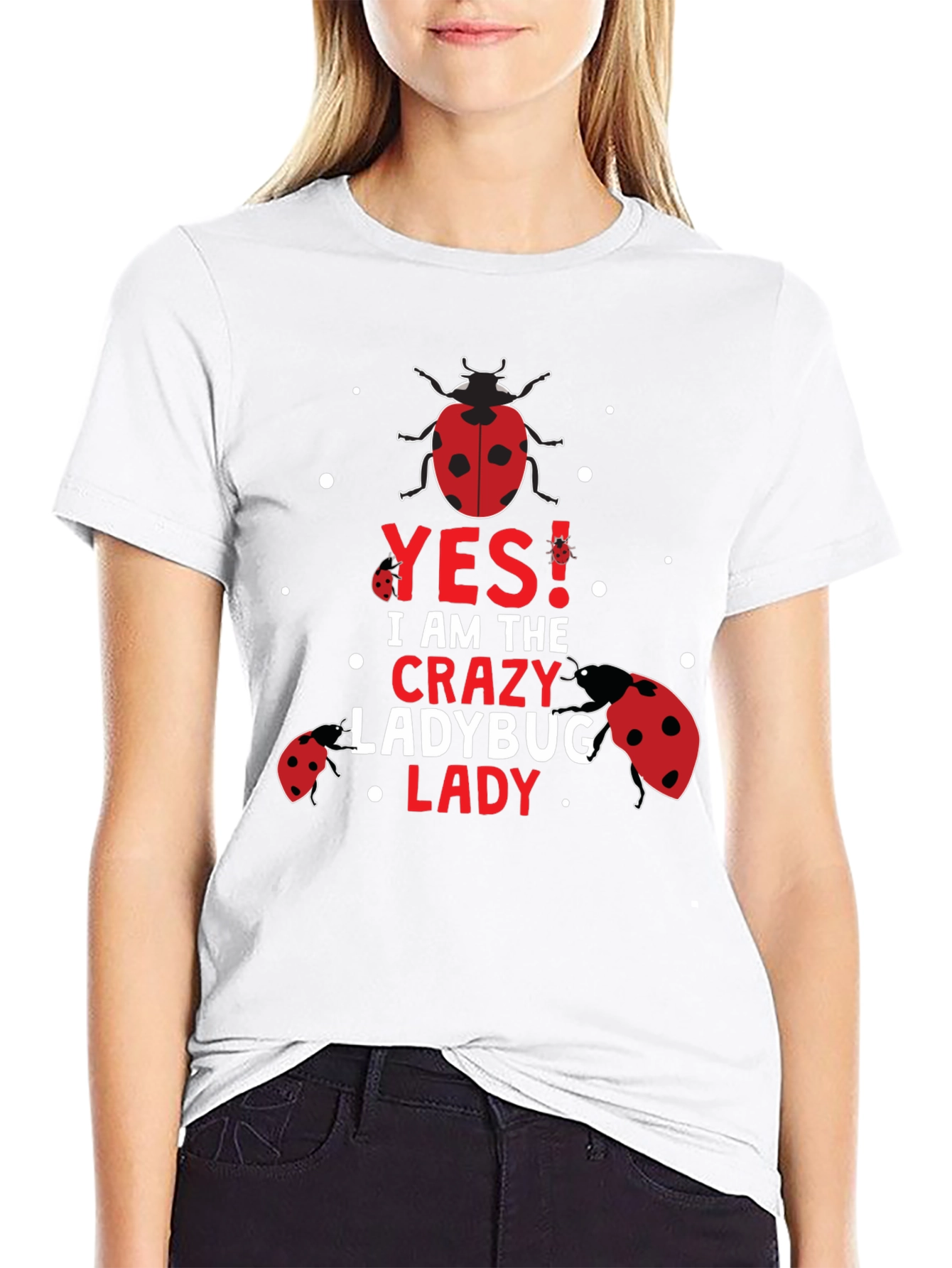 Crazy Ladybug Lady T-Shirt