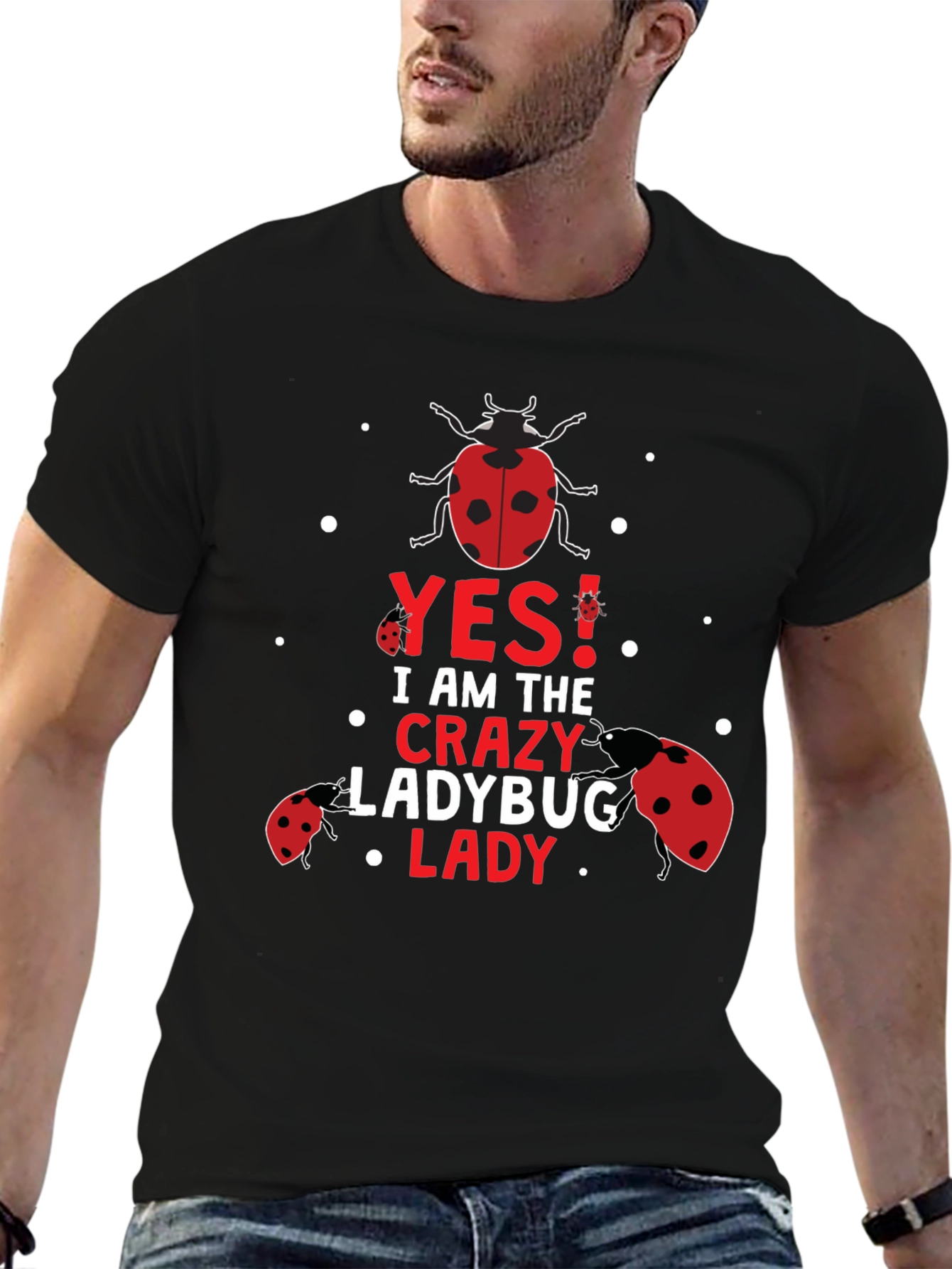 Crazy Ladybug Lady T-Shirt