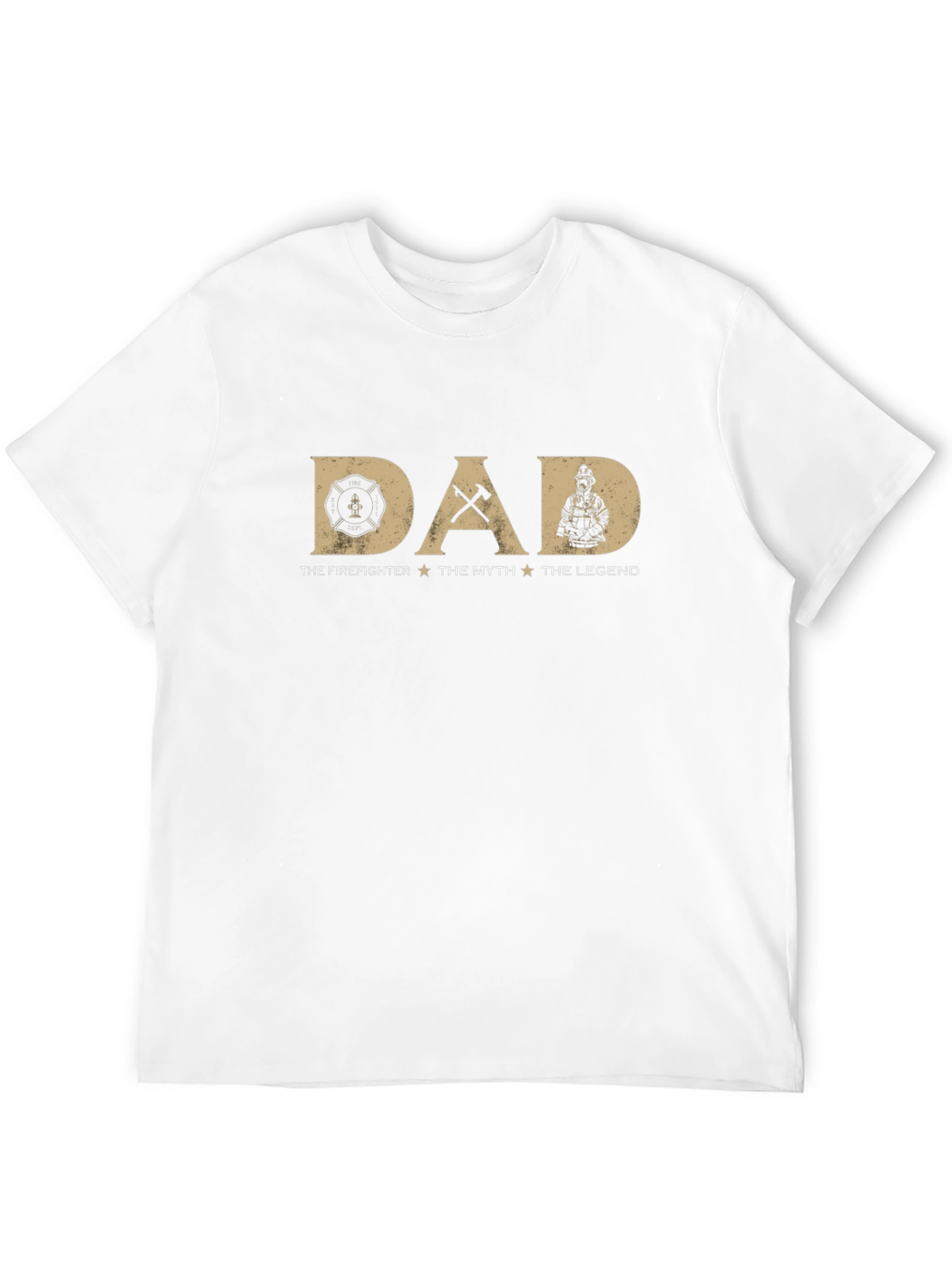 Firefighter Dad T-Shirt - The Myth The Legend