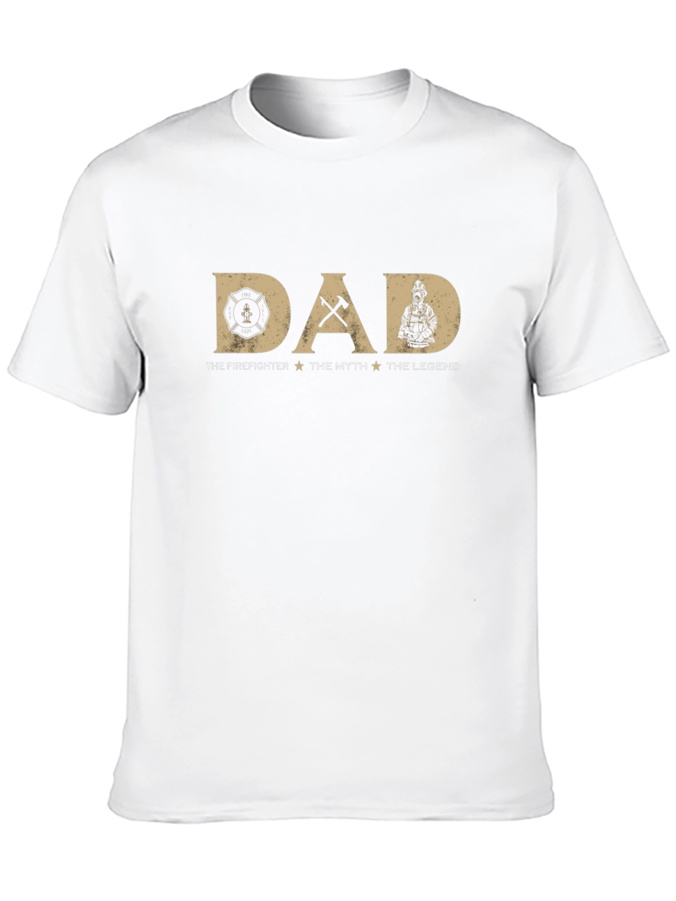Firefighter Dad T-Shirt - The Myth The Legend