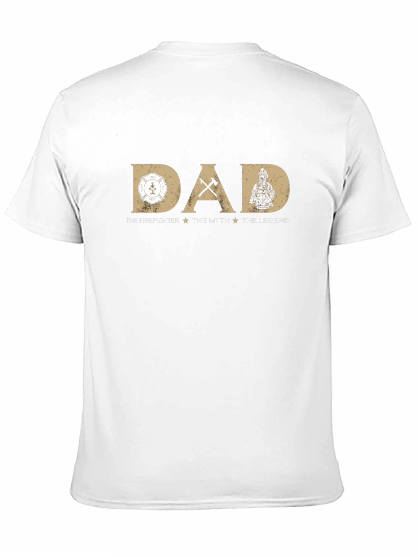 Firefighter Dad T-Shirt - The Myth The Legend