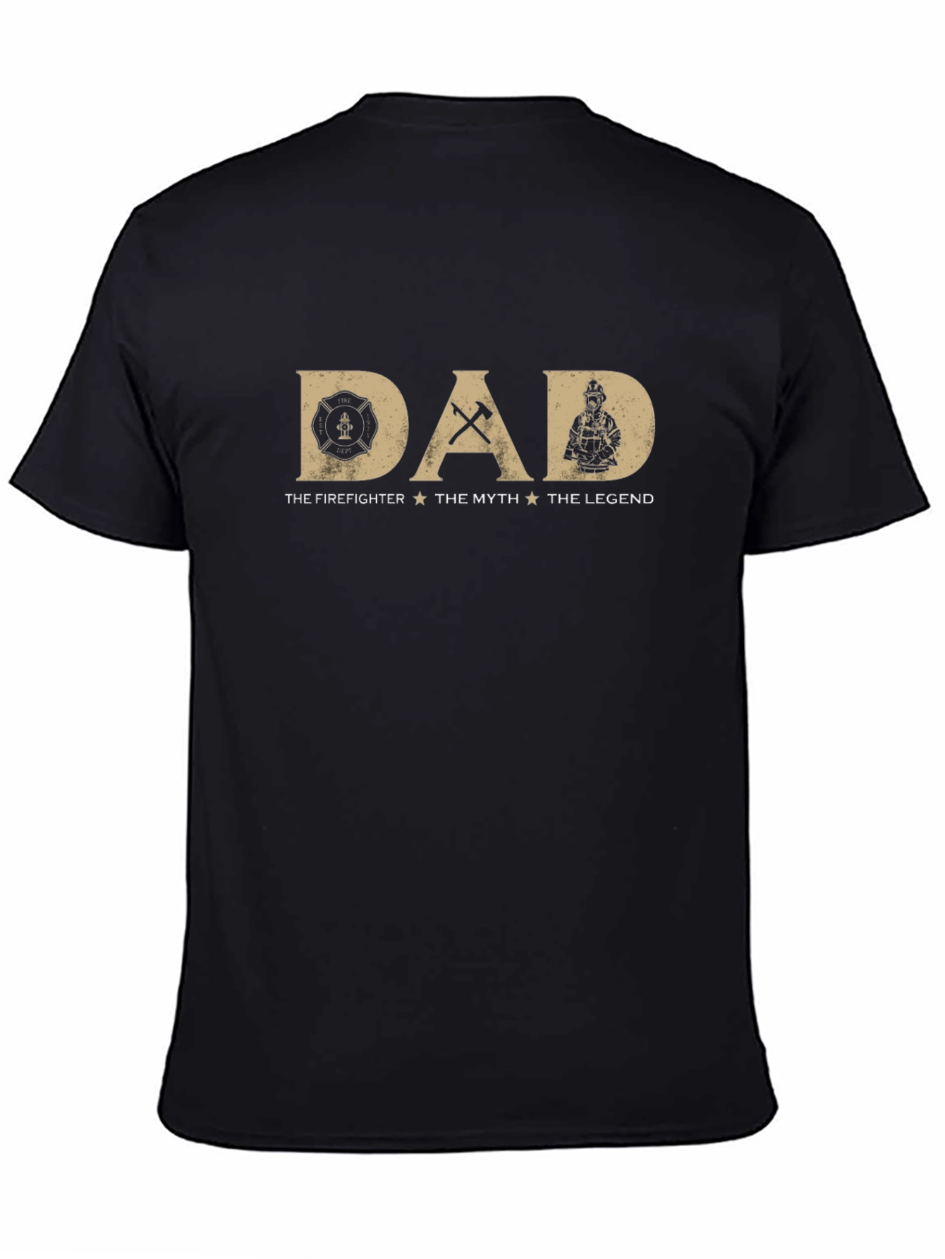Firefighter Dad T-Shirt - The Myth The Legend