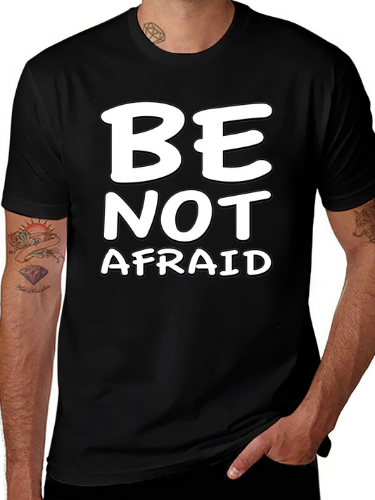 Be Not Afraid Graphic Tee - Black Casual Shirt