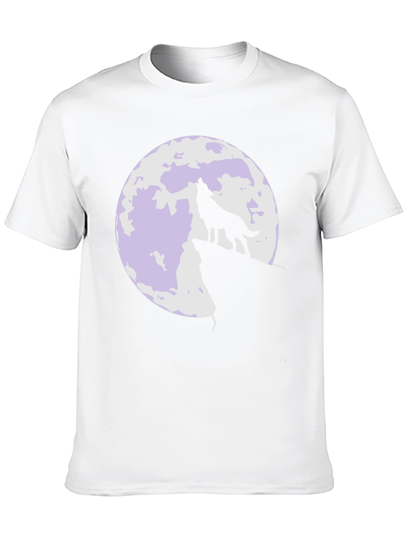Wolf Howling at Moon Graphic T-Shirt