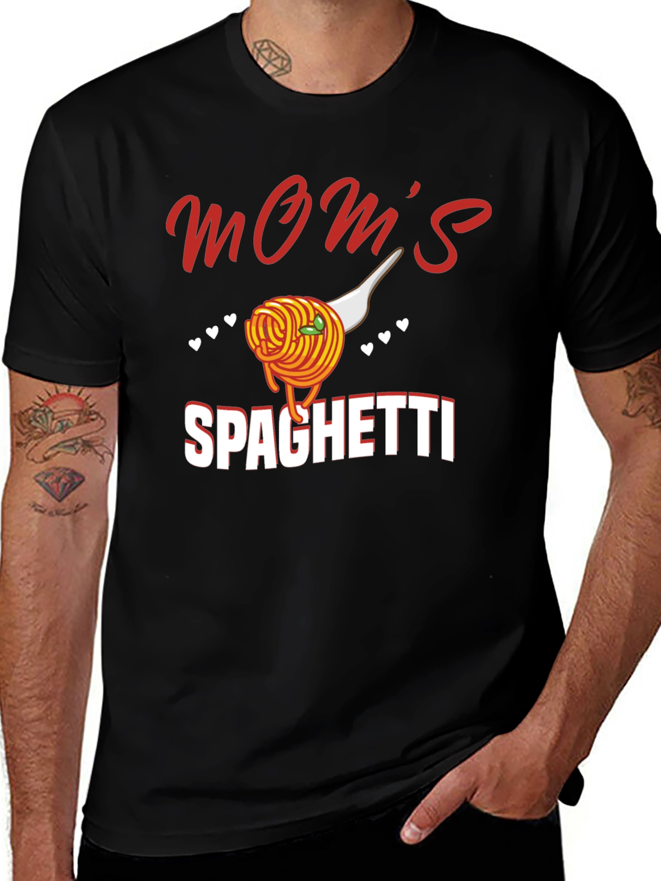 Moms Spaghetti Graphic T-Shirt - Comfort Fit