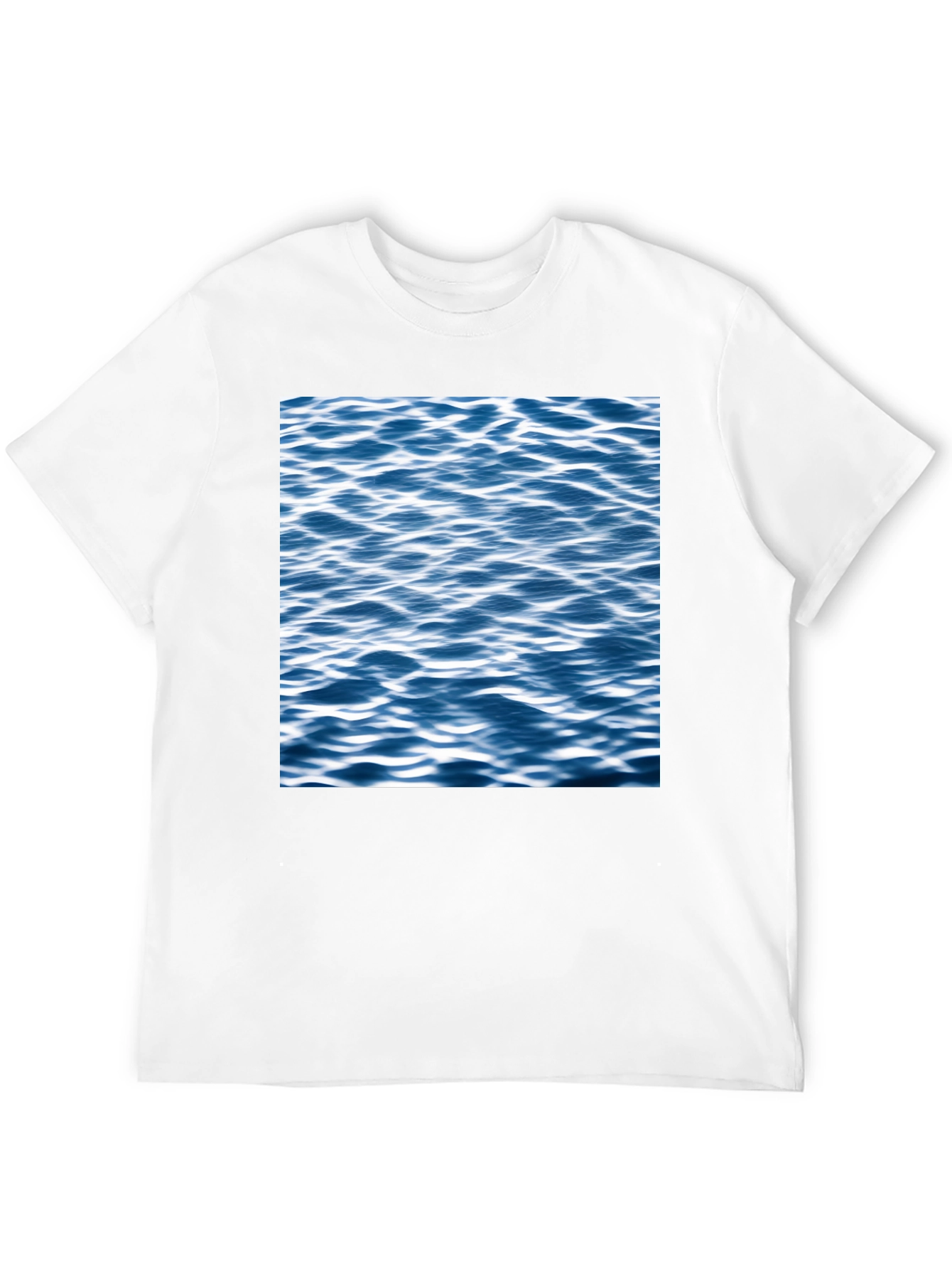 Ocean Wave Graphic Black T-Shirt