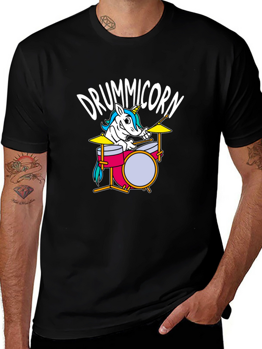 Drummicorn T-Shirt - Unicorn Drummer Tee