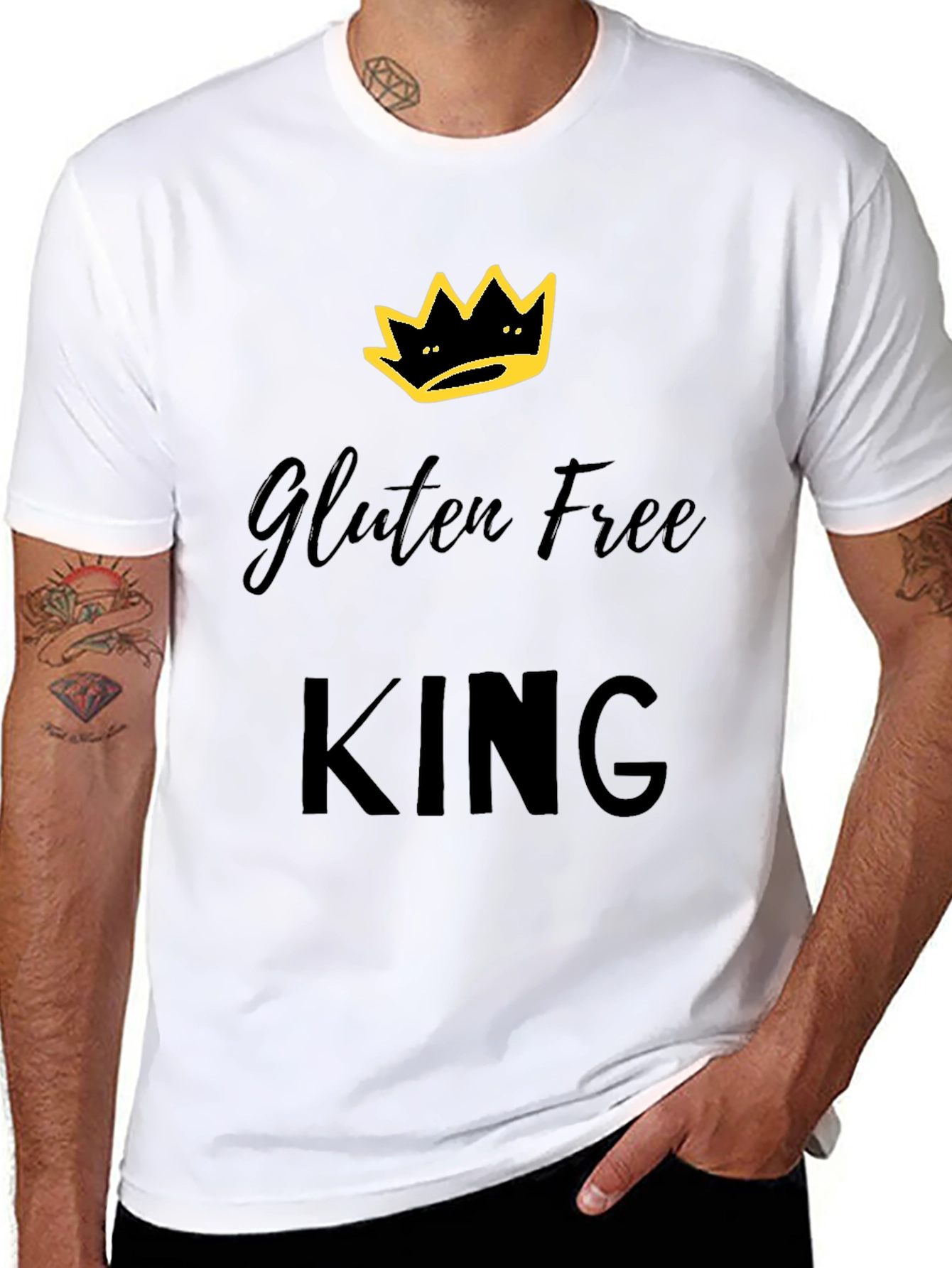 Gluten Free King T-Shirt | Crown Design