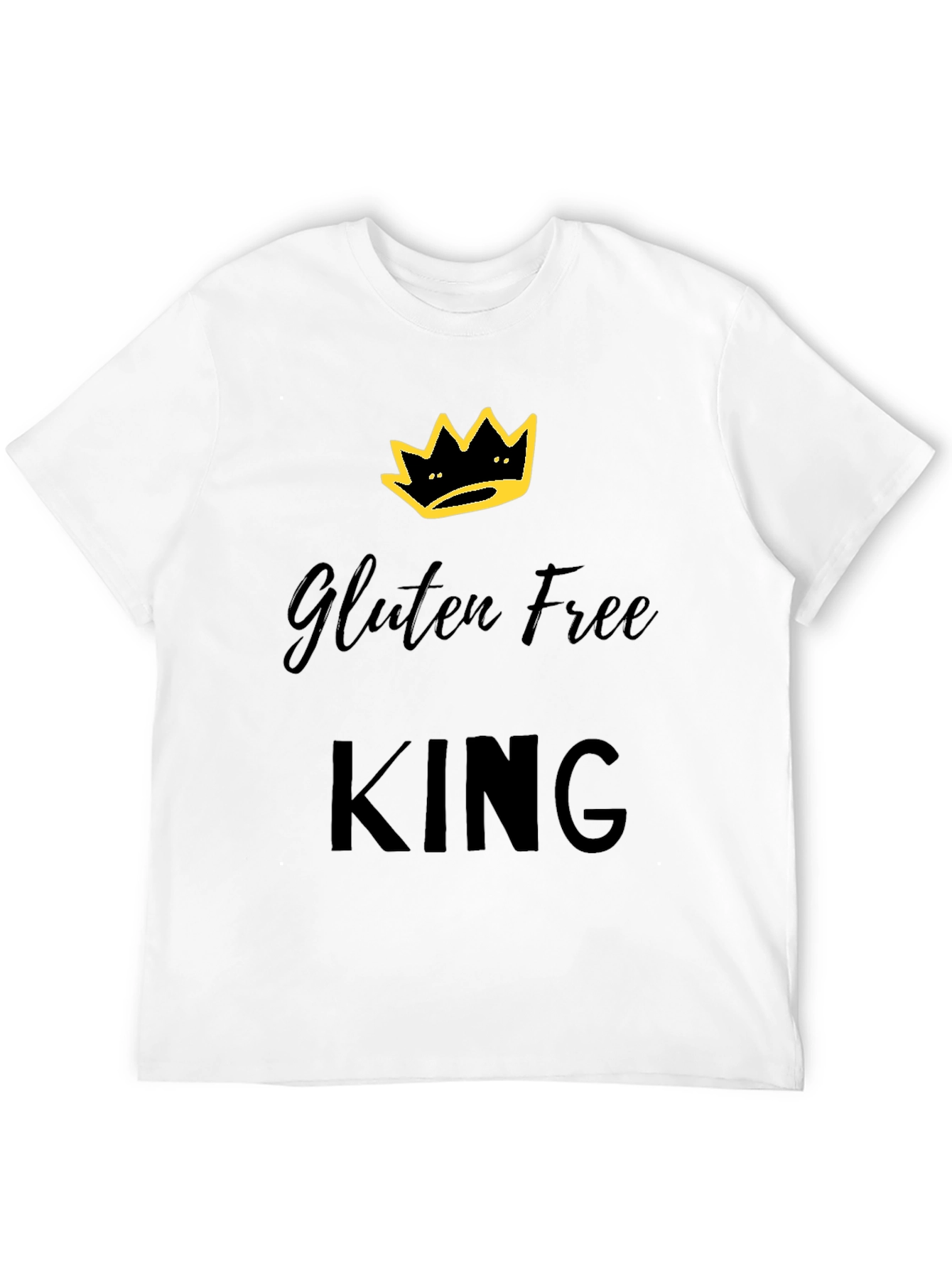 Gluten Free King T-Shirt | Crown Design