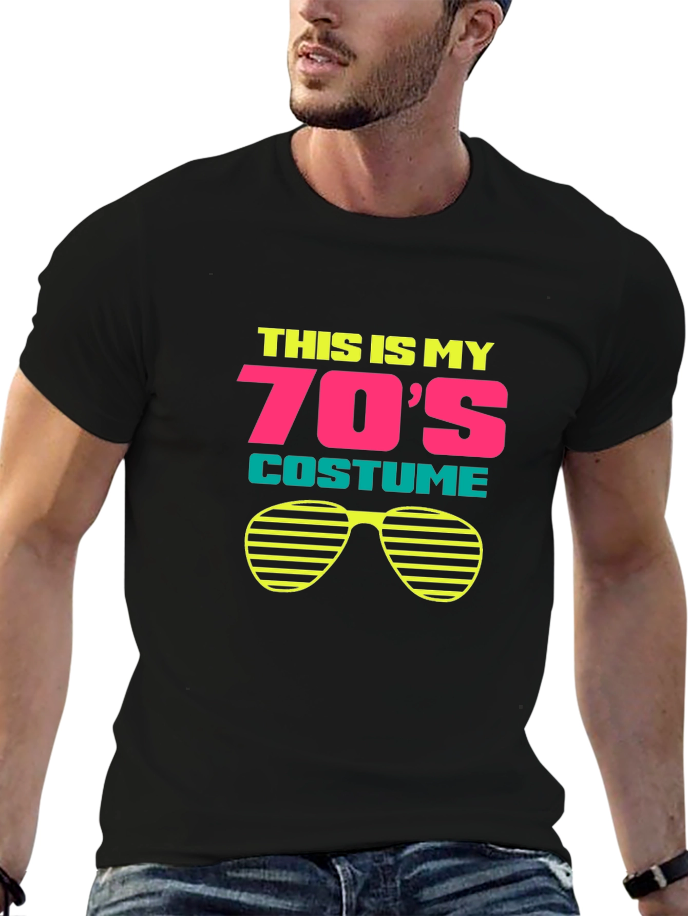 Retro 70s Costume Graphic T-Shirt