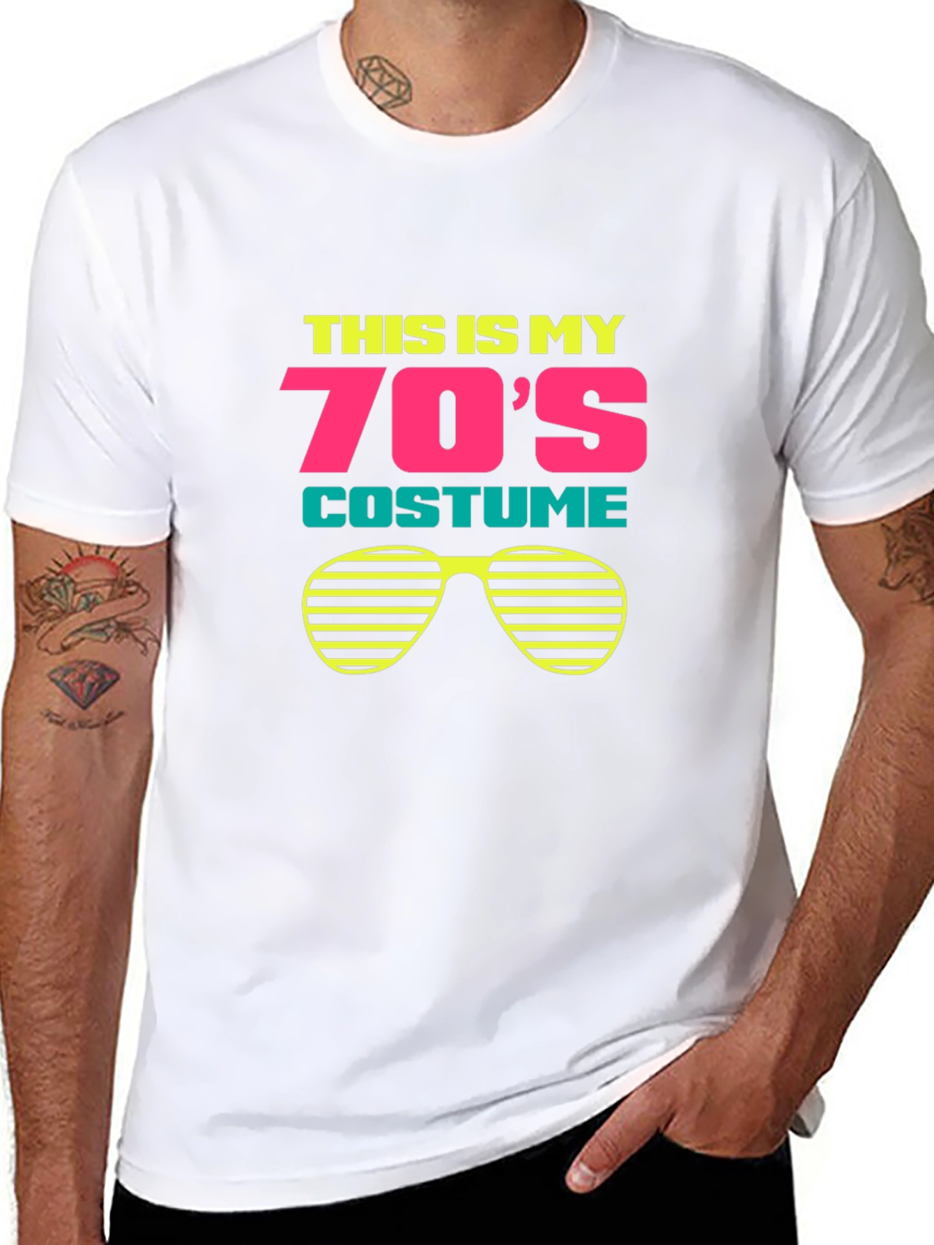 Retro 70s Costume Graphic T-Shirt