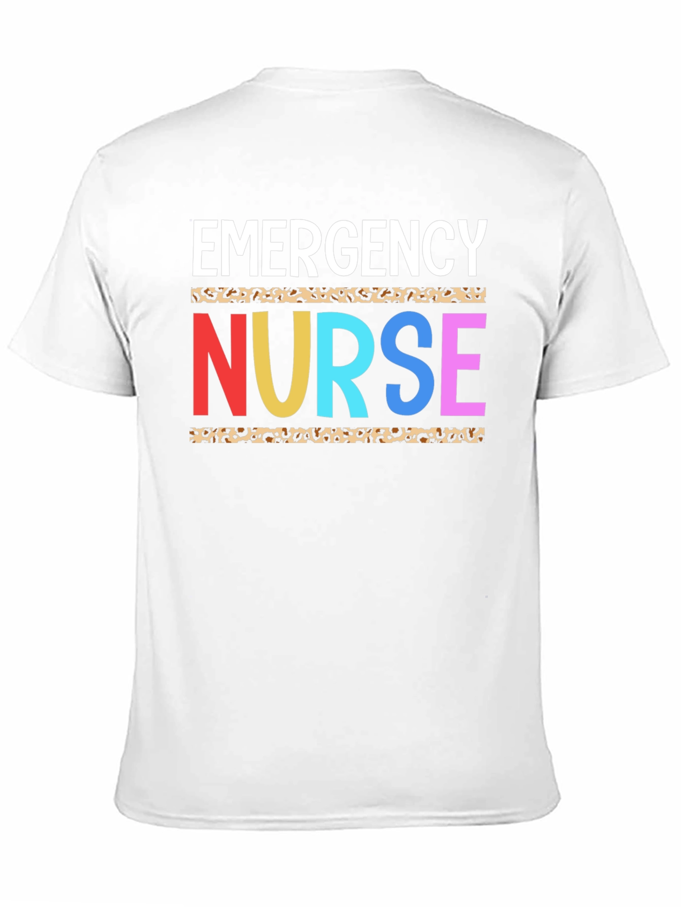 Emergency Nurse Leopard Print Graphic T-Shirt