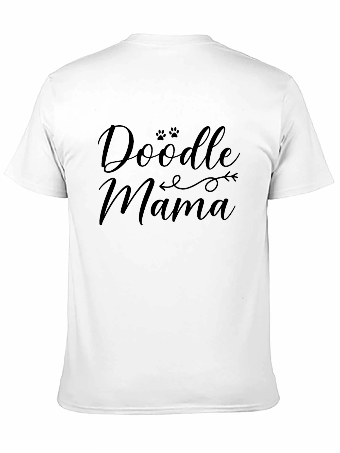 Doodle Mama Black Cotton Graphic T-Shirt