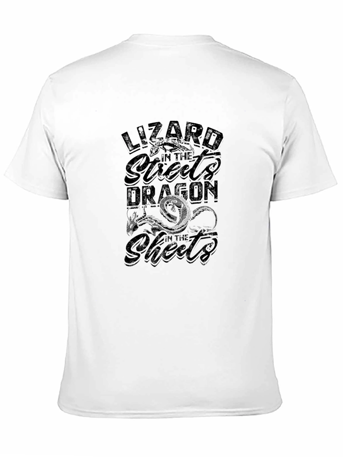 Lizard Dragon Graphic Tee - Black
