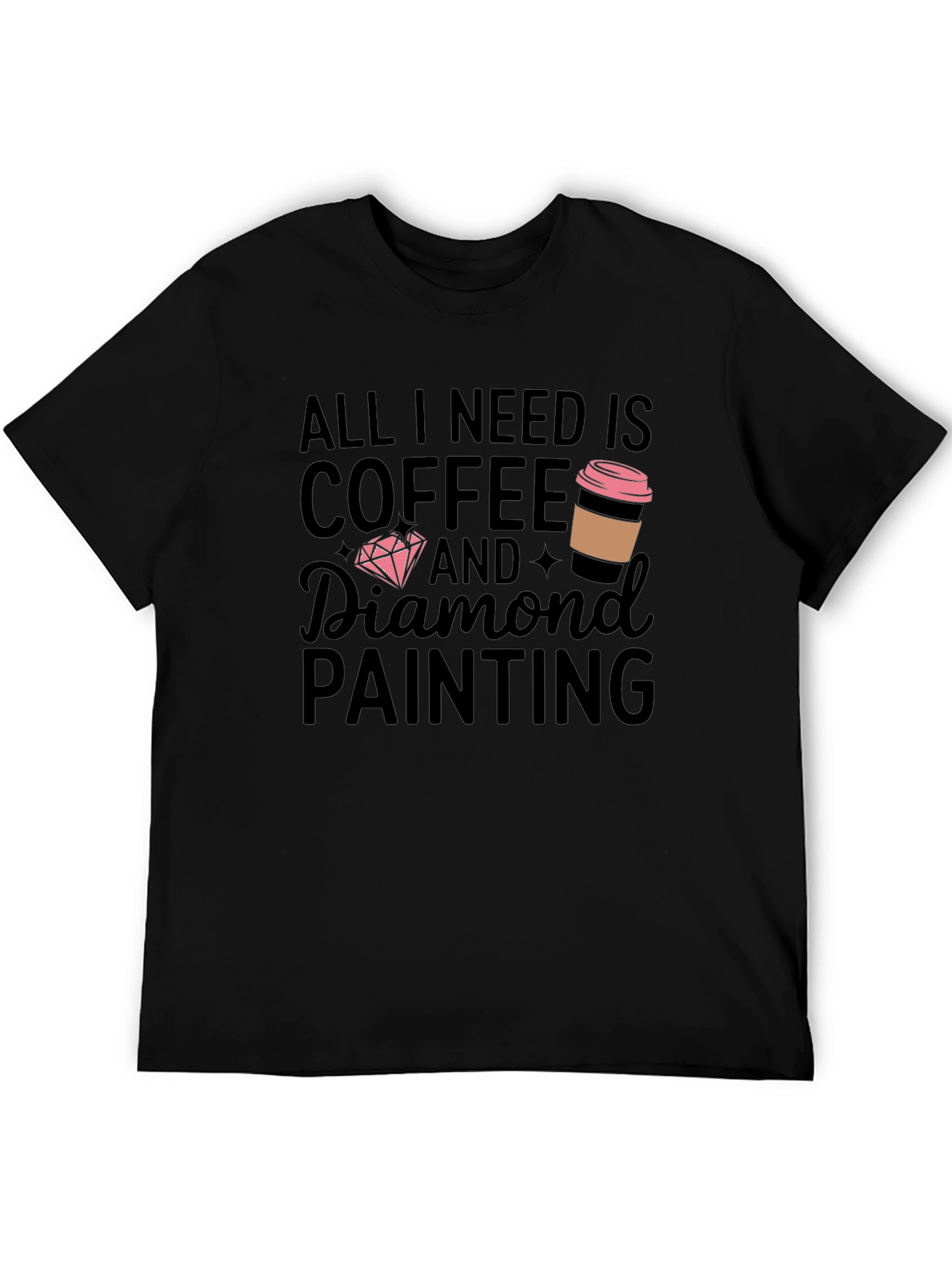 Coffee and Diamond Painting T-Shirt