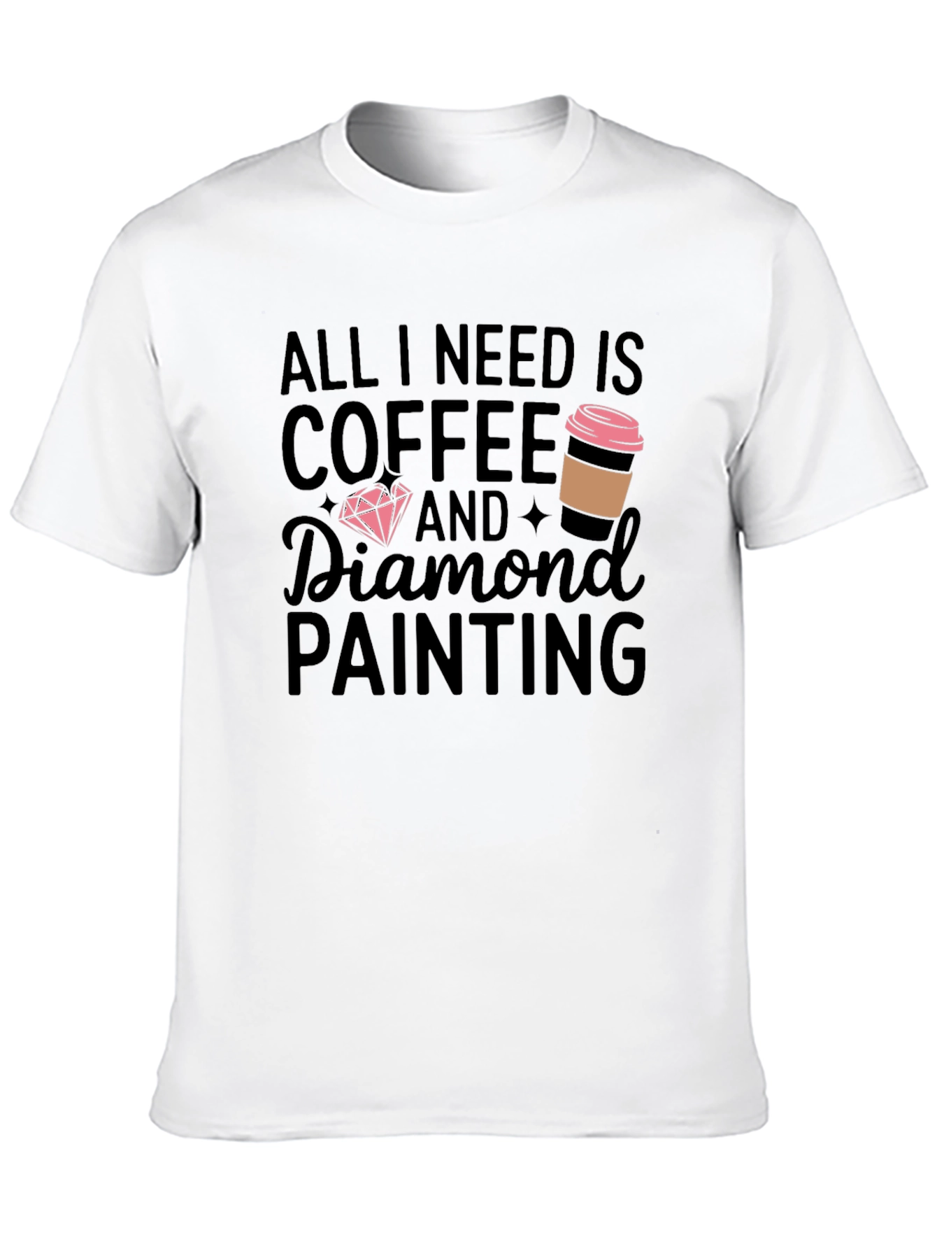 Coffee and Diamond Painting T-Shirt