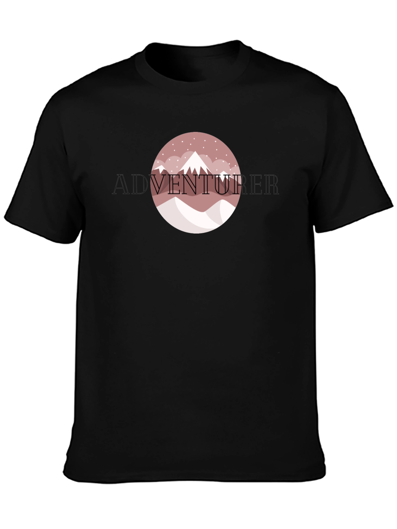 Adventurer Mountain Graphic Tee - Black