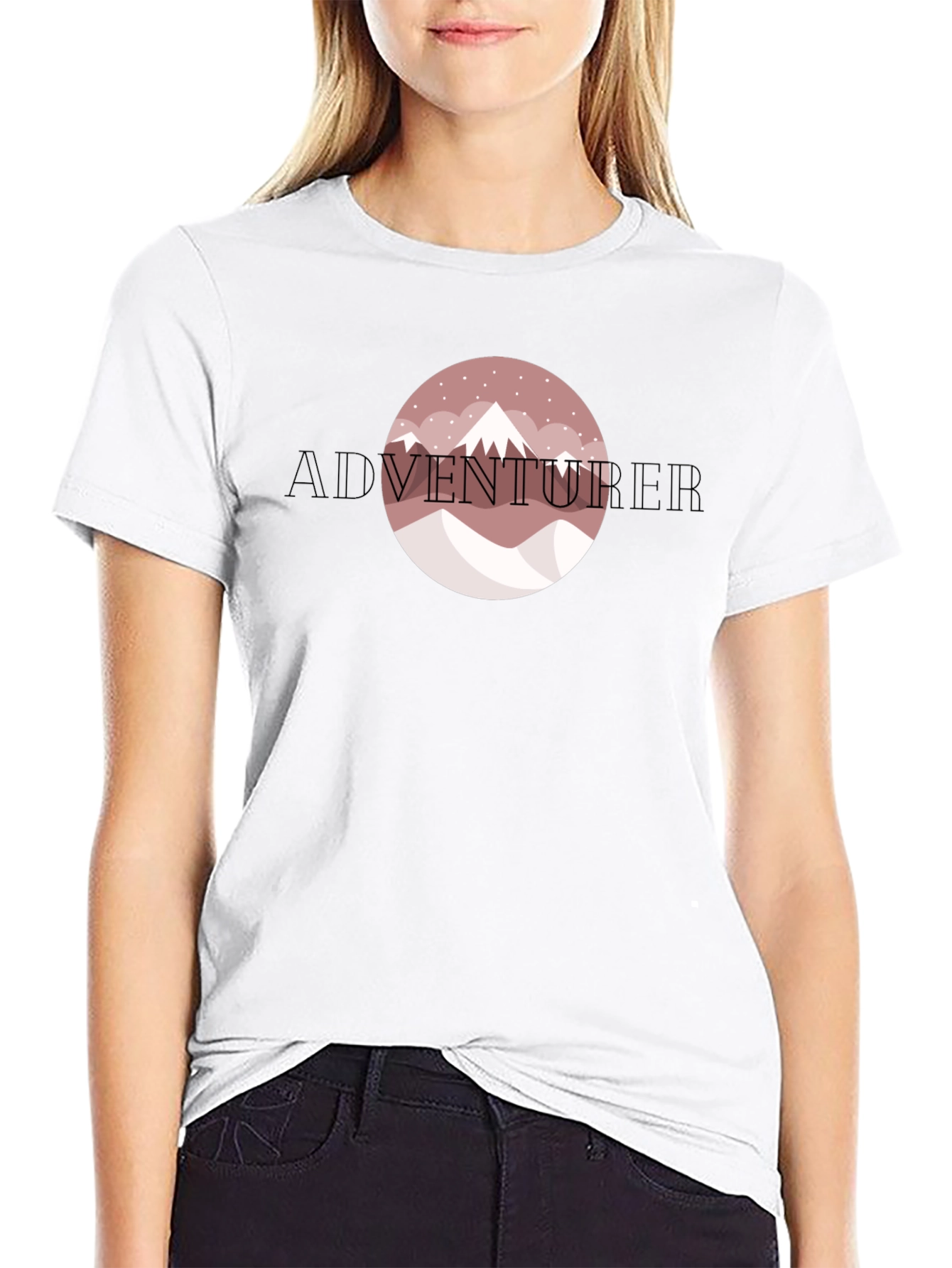Adventurer Mountain Graphic Tee - Black
