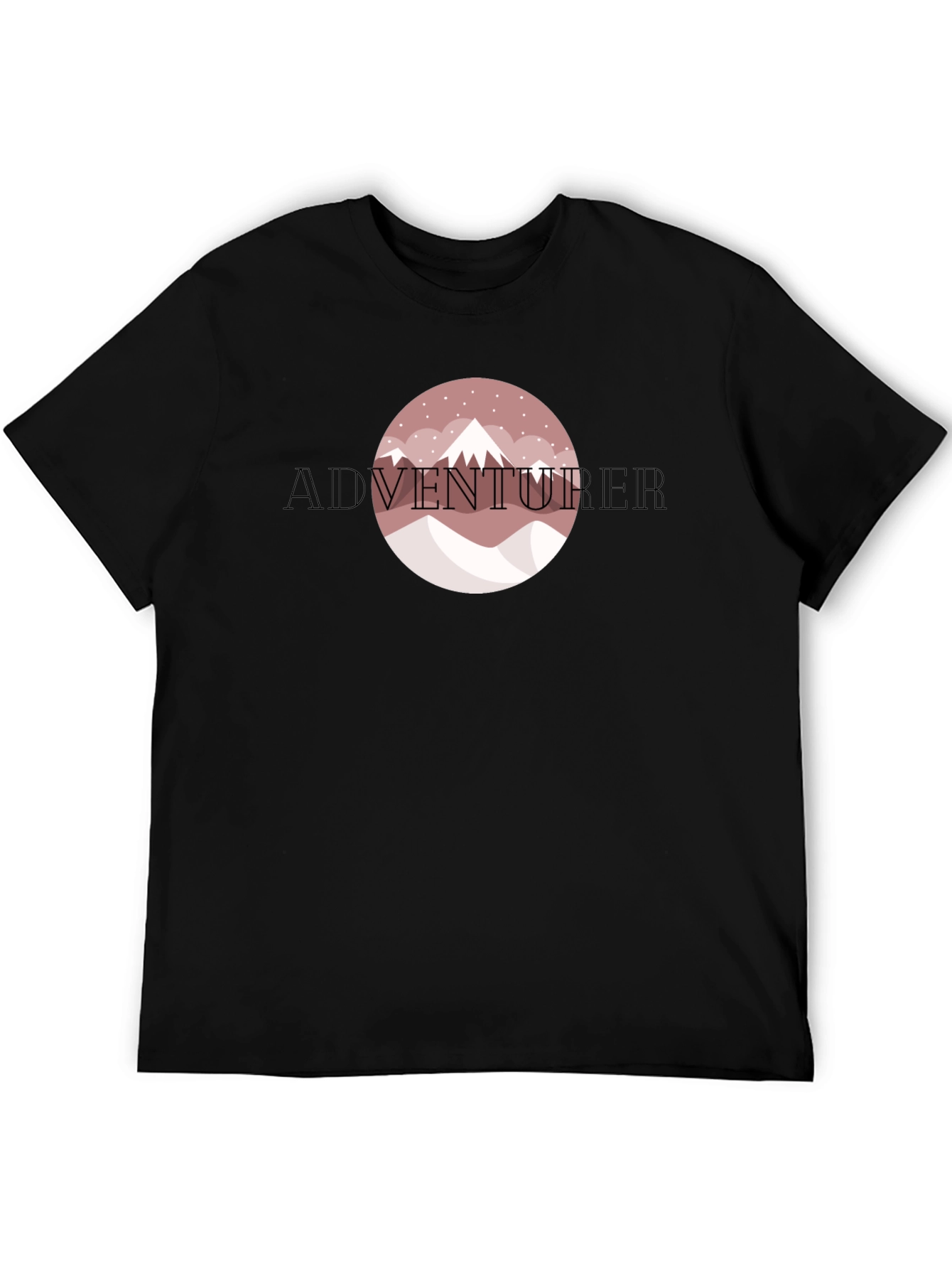 Adventurer Mountain Graphic Tee - Black