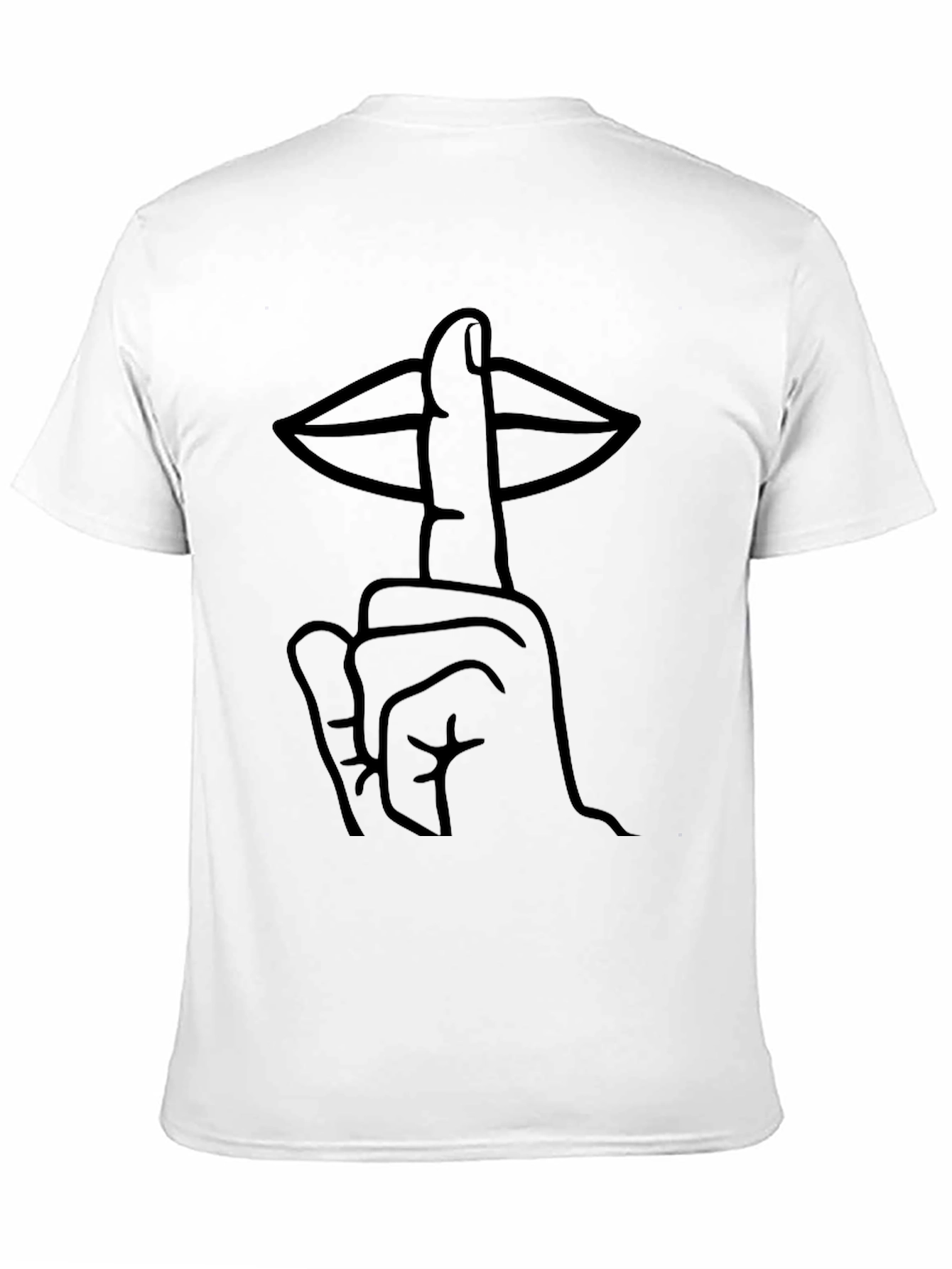 Black Shhh Graphic Tee