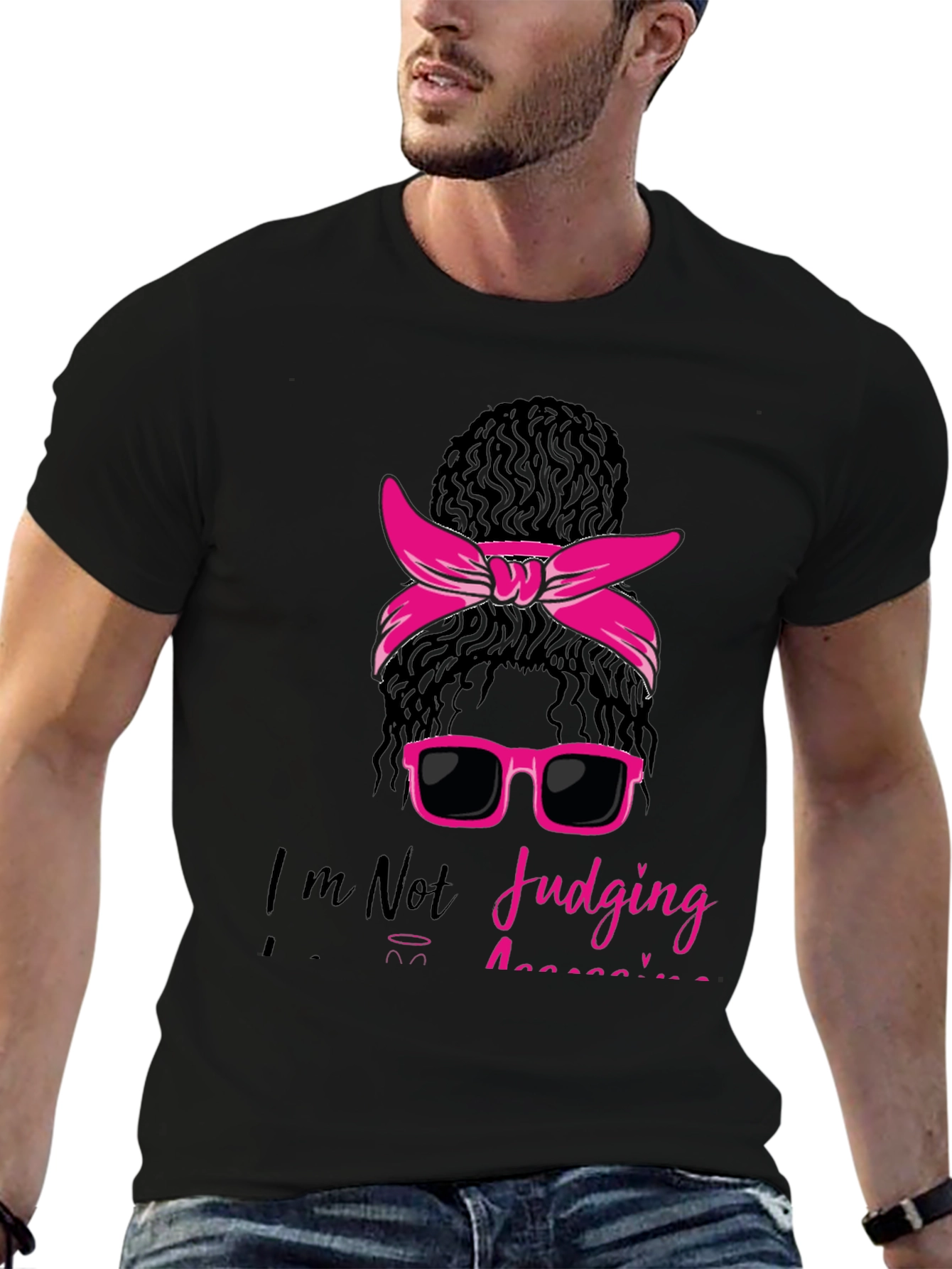 Messy Bun T-Shirt - Im Not Judging