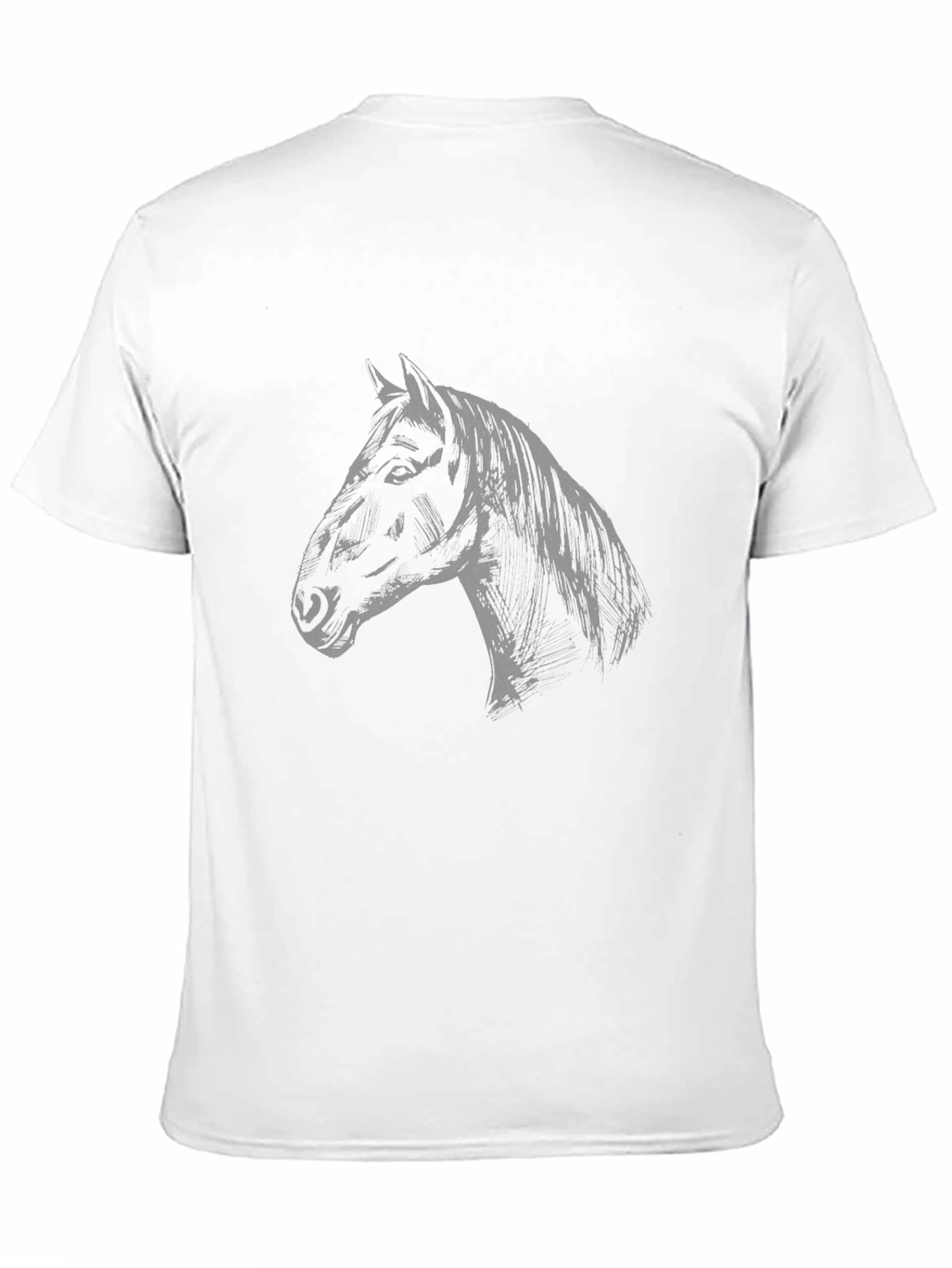 Black Horse Graphic Tee - Mens Fashion
