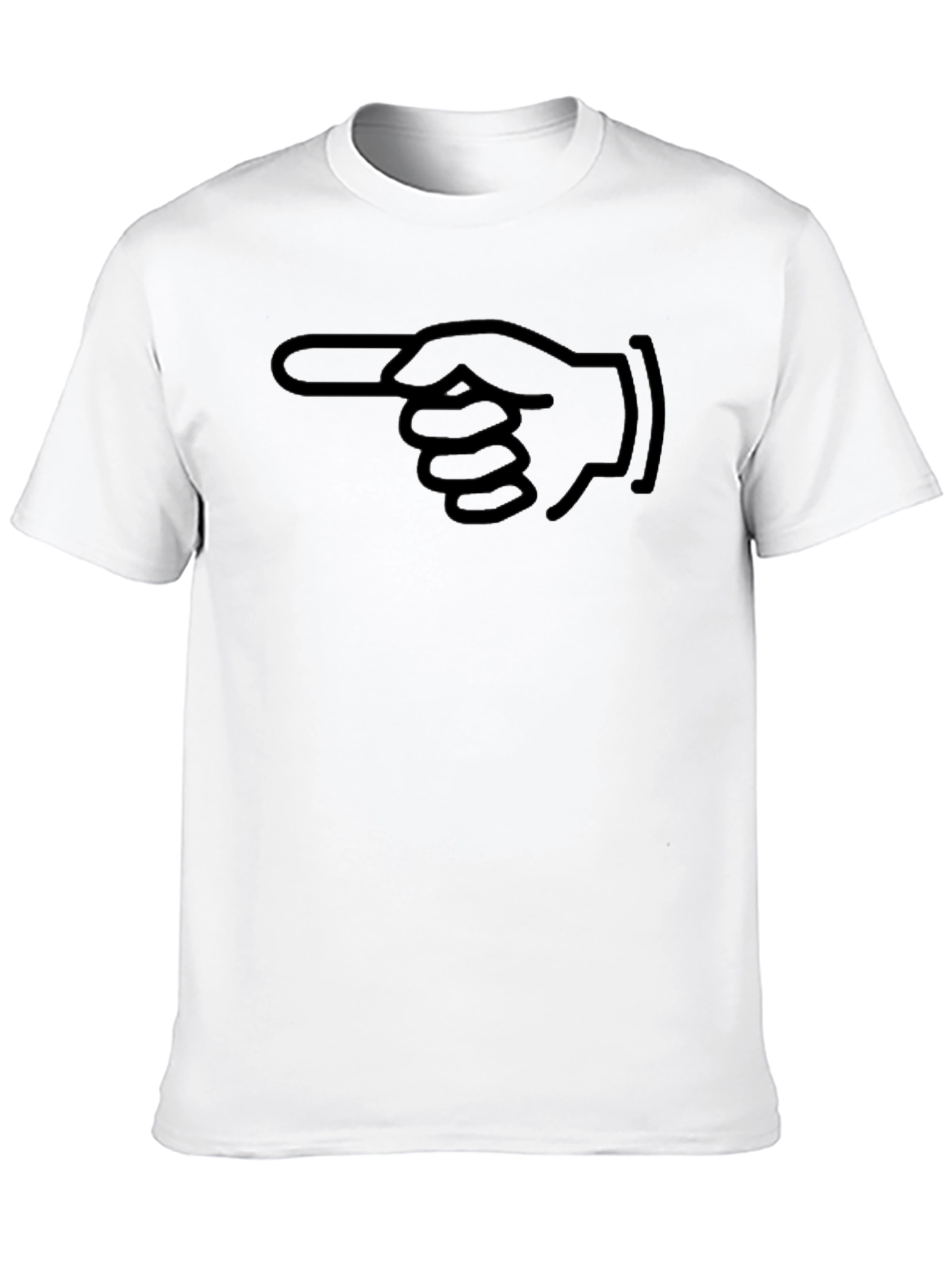 Pointing Hand Graphic T-Shirt - Classic Black