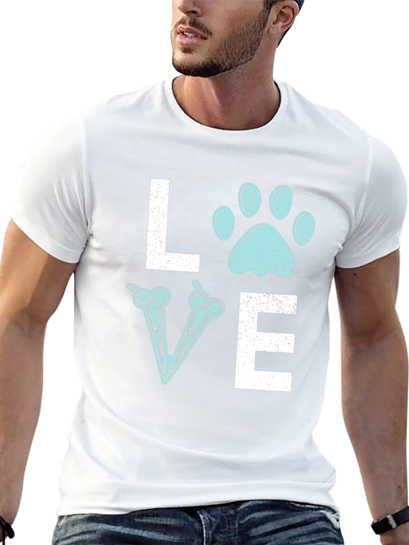 Love Groomer Paw Print T-Shirt