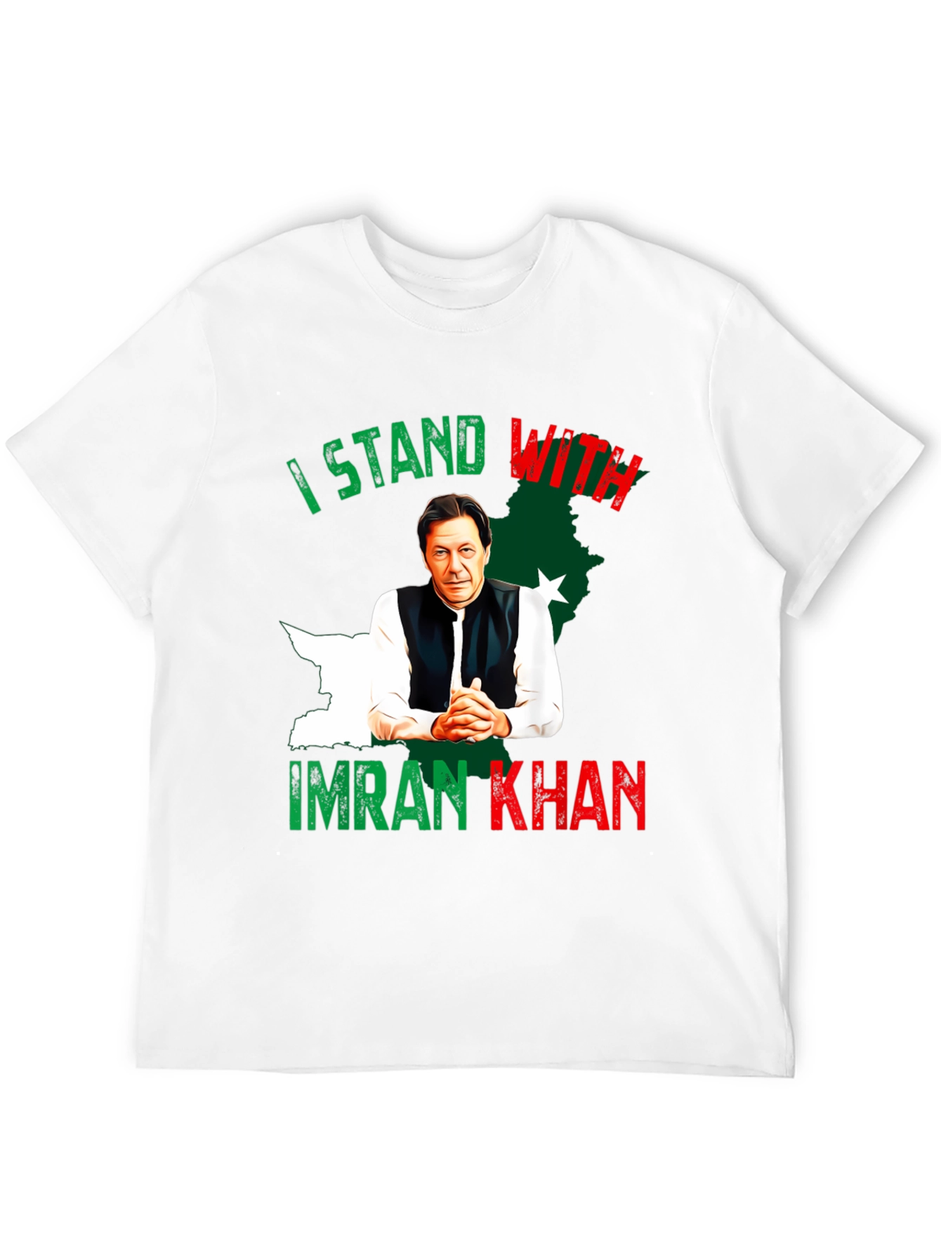 I Stand With Imran Khan Graphic T-Shirt